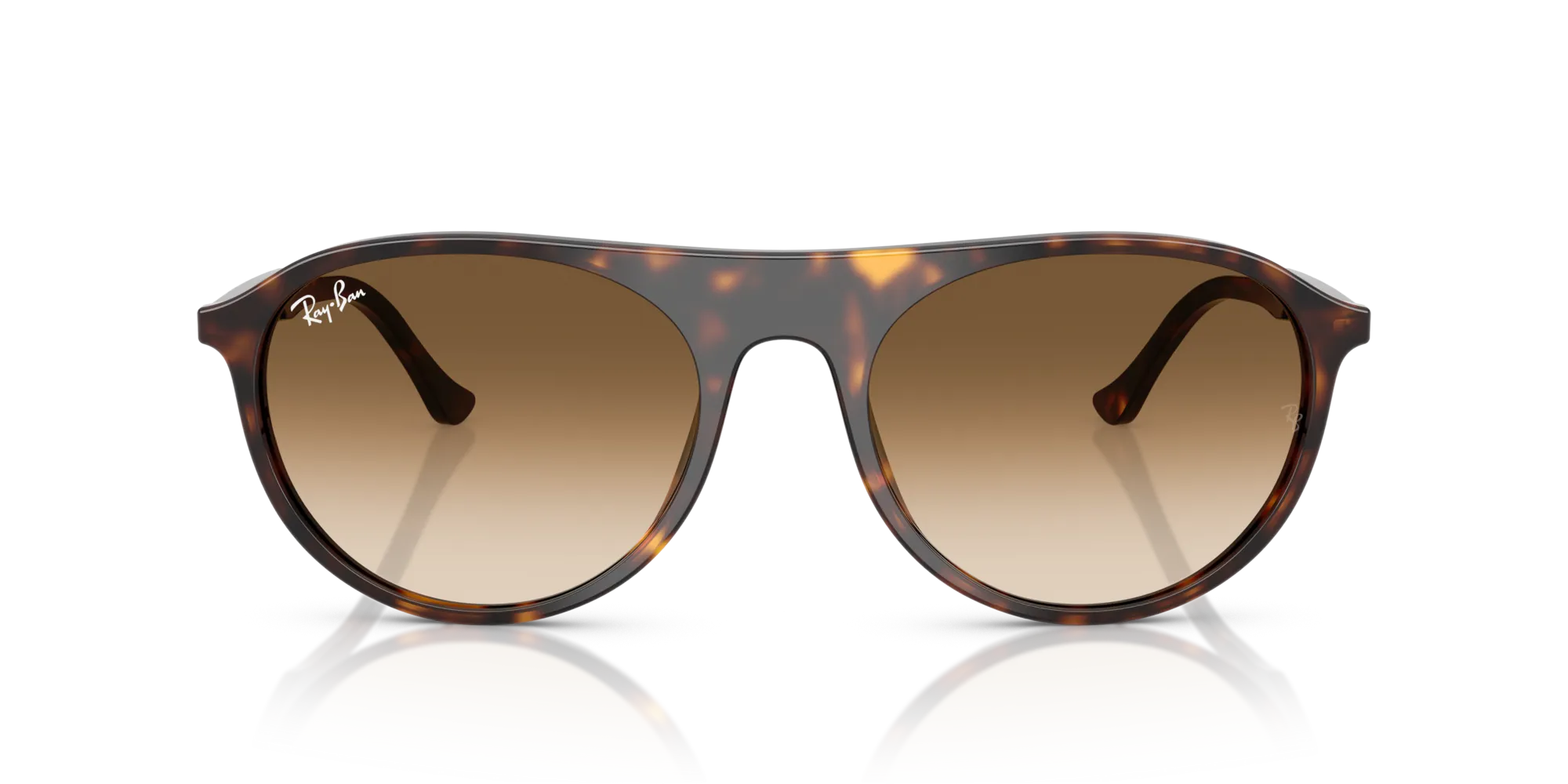 Ray - Ban RB2215 902/51 Occhiali da sole Acetato Tartaruga Marrone Squadrata Normale Sfumato - immagine 3
