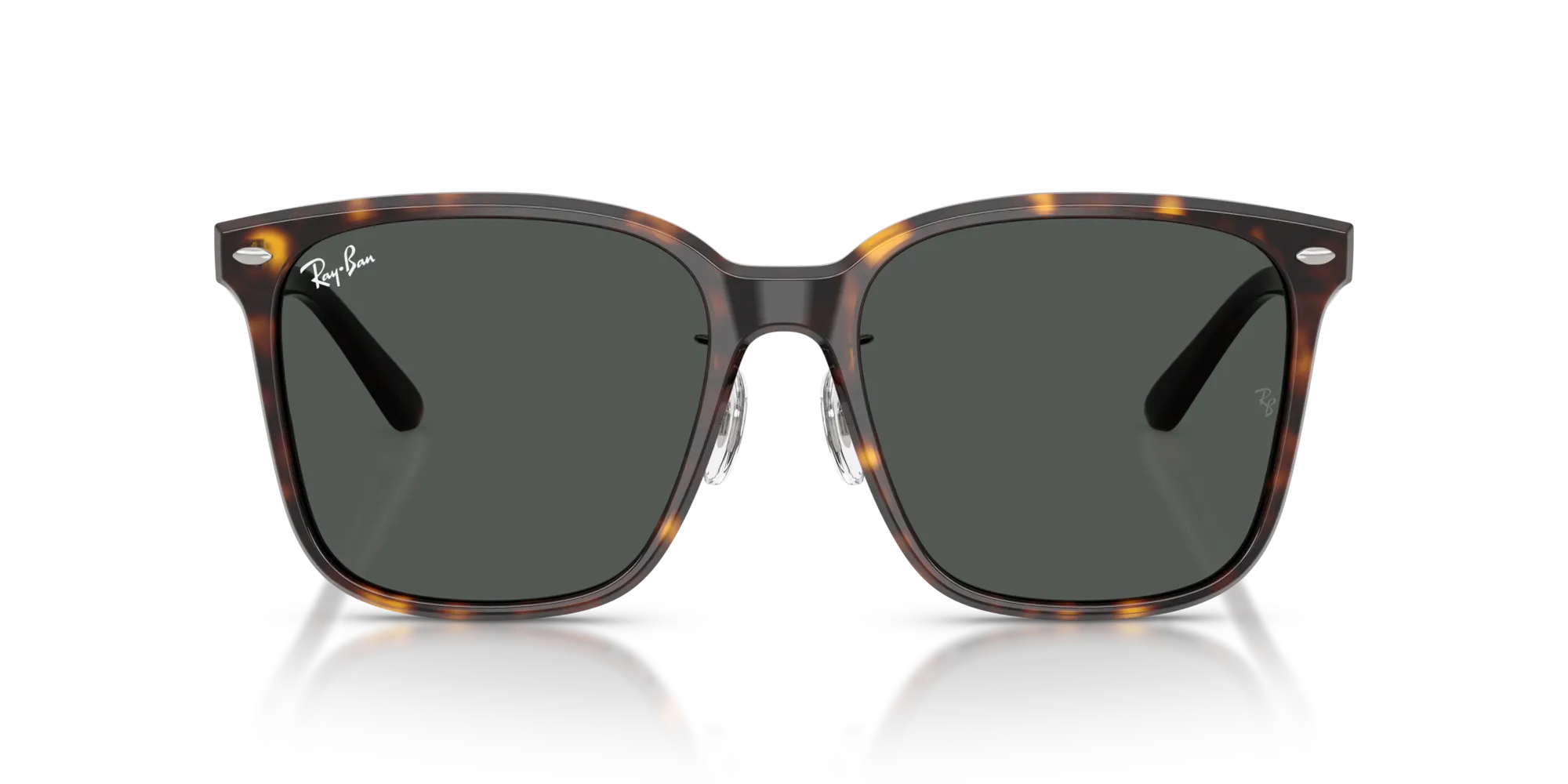 Ray - Ban RB2206D 710/87 Occhiali da sole Acetato Tartaruga Grigio Squadrata Normale - immagine 3