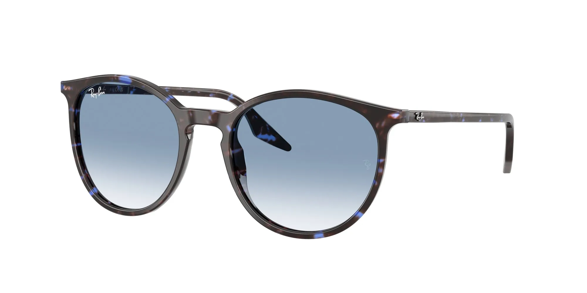 Ray - Ban RB2204 14303F Occhiali da sole Acetato Blu Blu Pantos Normale Sfumato - immagine 1