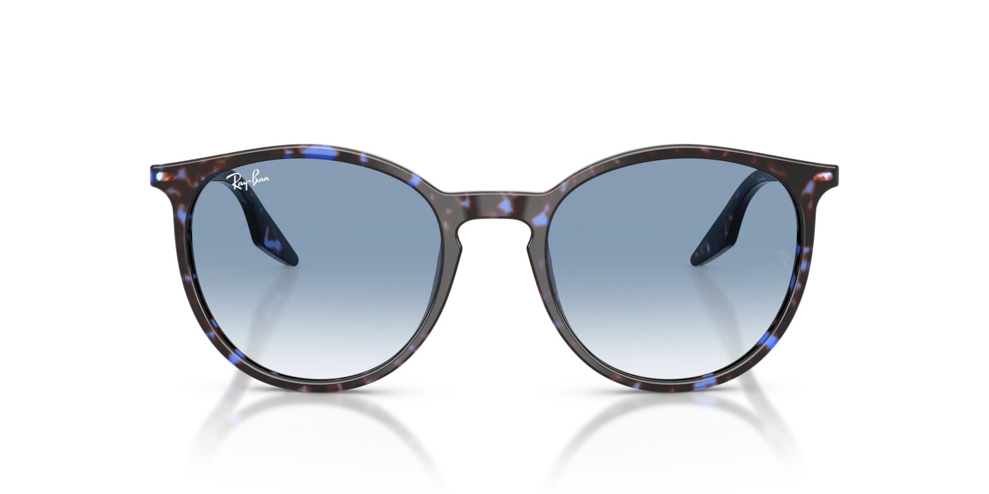 Ray - Ban RB2204 14303F Occhiali da sole Acetato Blu Blu Pantos Normale Sfumato - immagine 3