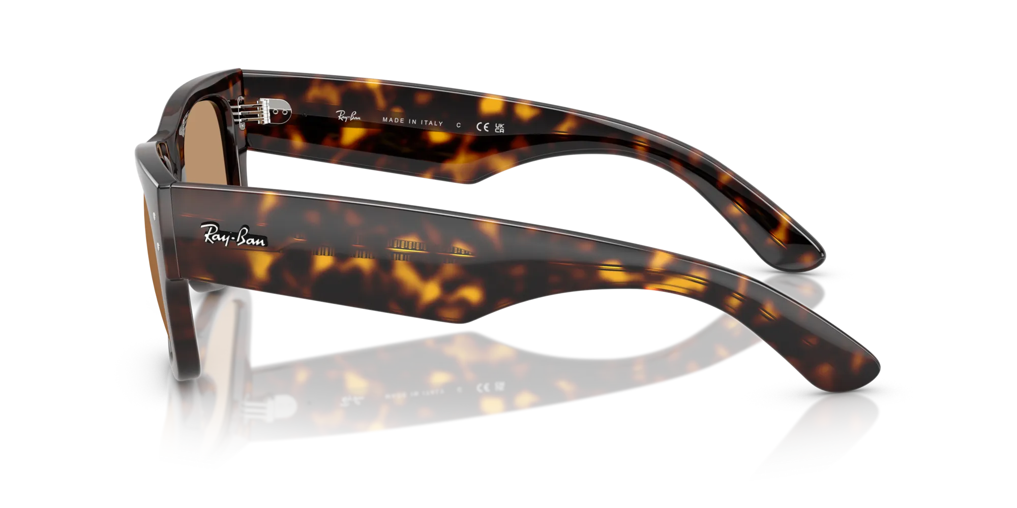 Ray - Ban RB0840S MEGA WAYFARER 902/53 Occhiali da sole Acetato Tartaruga Marrone Squadrata Normale - immagine 4
