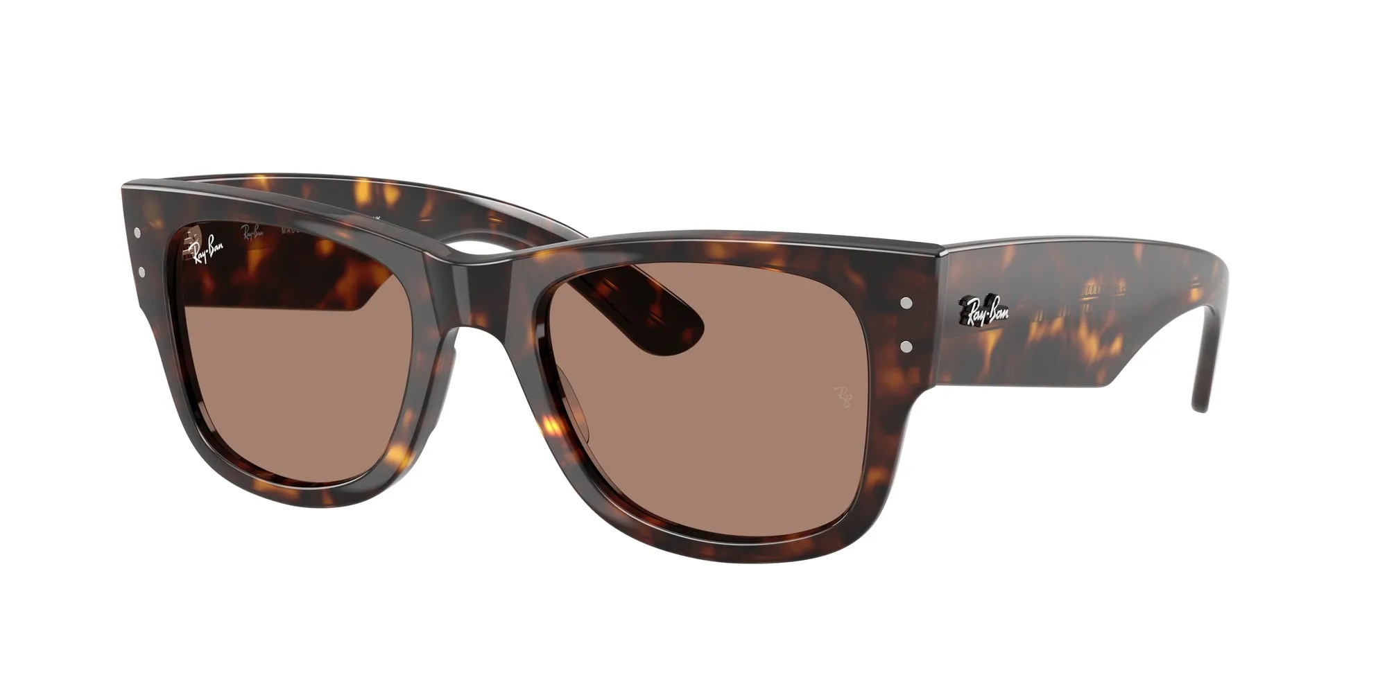 Ray - Ban RB0840S MEGA WAYFARER 902/1A Occhiali da sole Acetato Tartaruga Viola Squadrata Normale - immagine 1