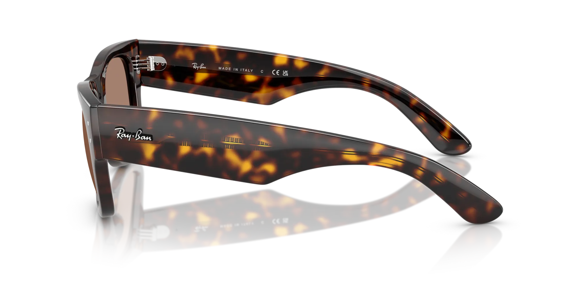 Ray - Ban RB0840S MEGA WAYFARER 902/1A Occhiali da sole Acetato Tartaruga Viola Squadrata Normale - immagine 4