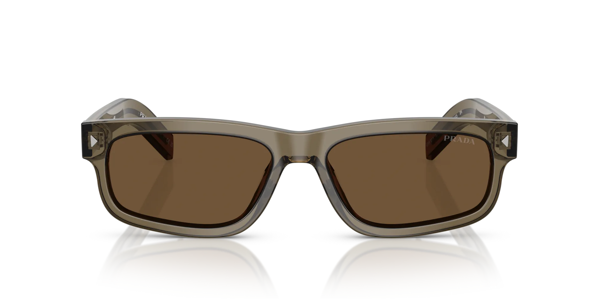 Prada PR B11S 18T70F Occhiali da sole Acetato Marrone Marrone Squadrata Normale - immagine 3