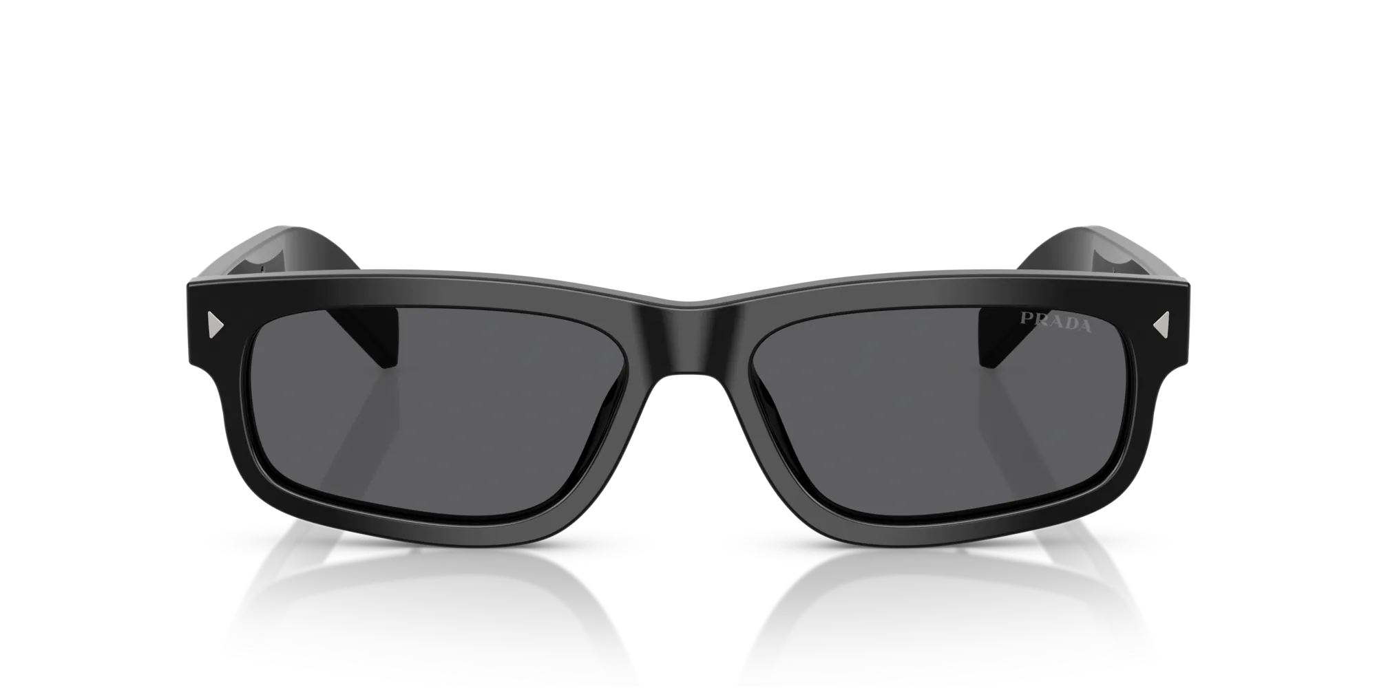 Prada PR B11S 16K731 Occhiali da sole Acetato Nero Grigio Squadrata Normale - immagine 3