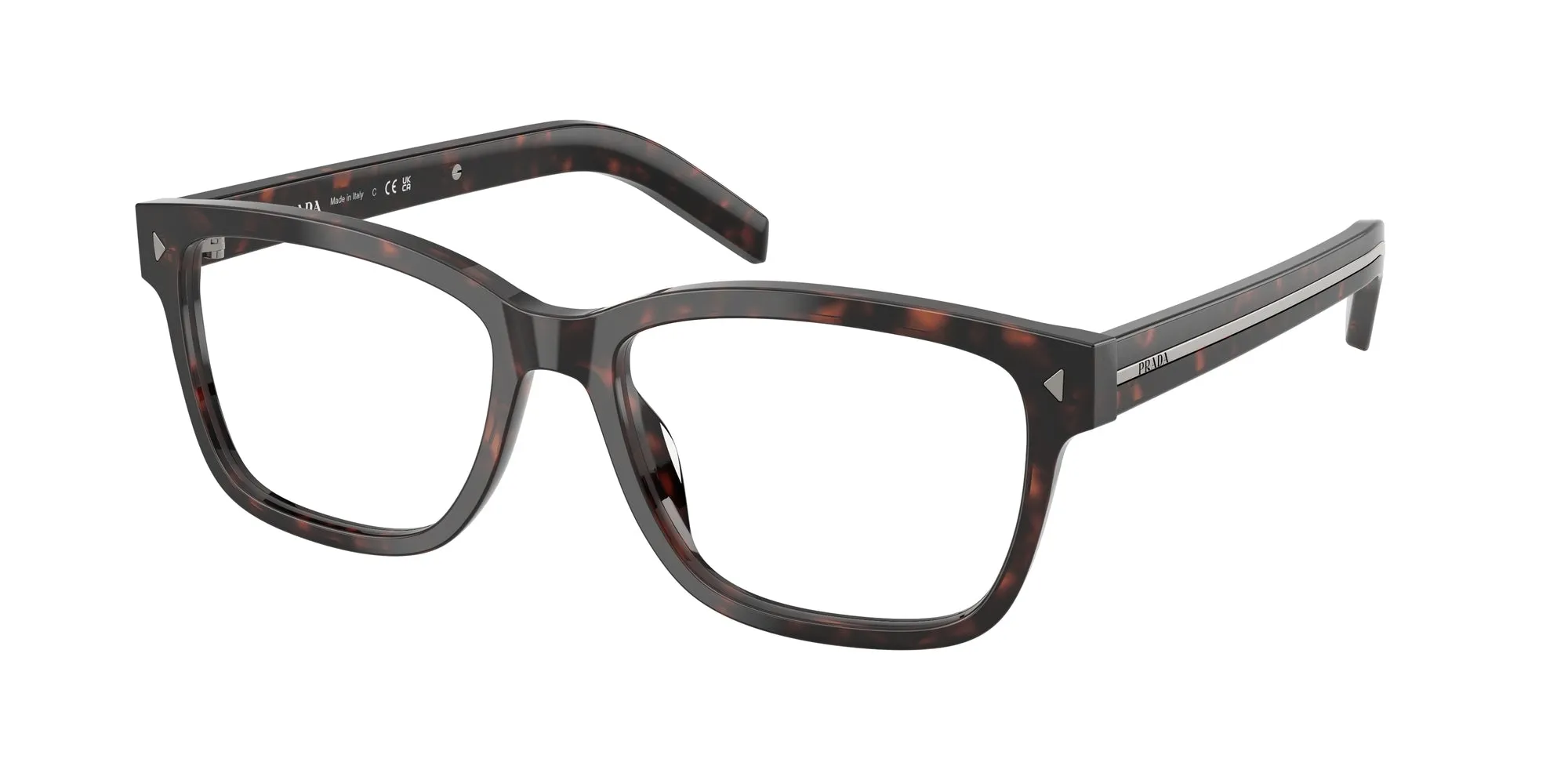 Prada PR B10V 17N1O1 Montature da vista Acetato Tartaruga Squadrata Normale - immagine 1