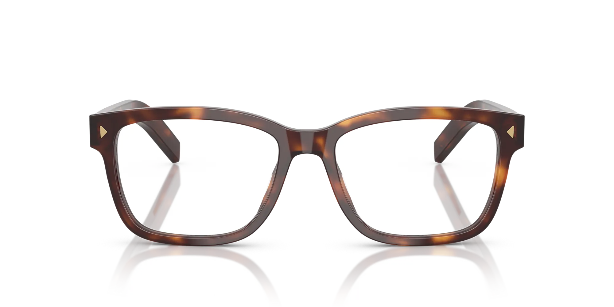 Prada PR B10V 15W1O1 Montature da vista Acetato Tartaruga Squadrata Normale - immagine 3