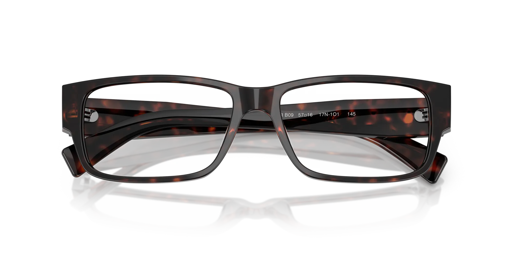 Prada PR B09V 17N1O1 Montature da vista Acetato Tartaruga Squadrata Normale - immagine 2