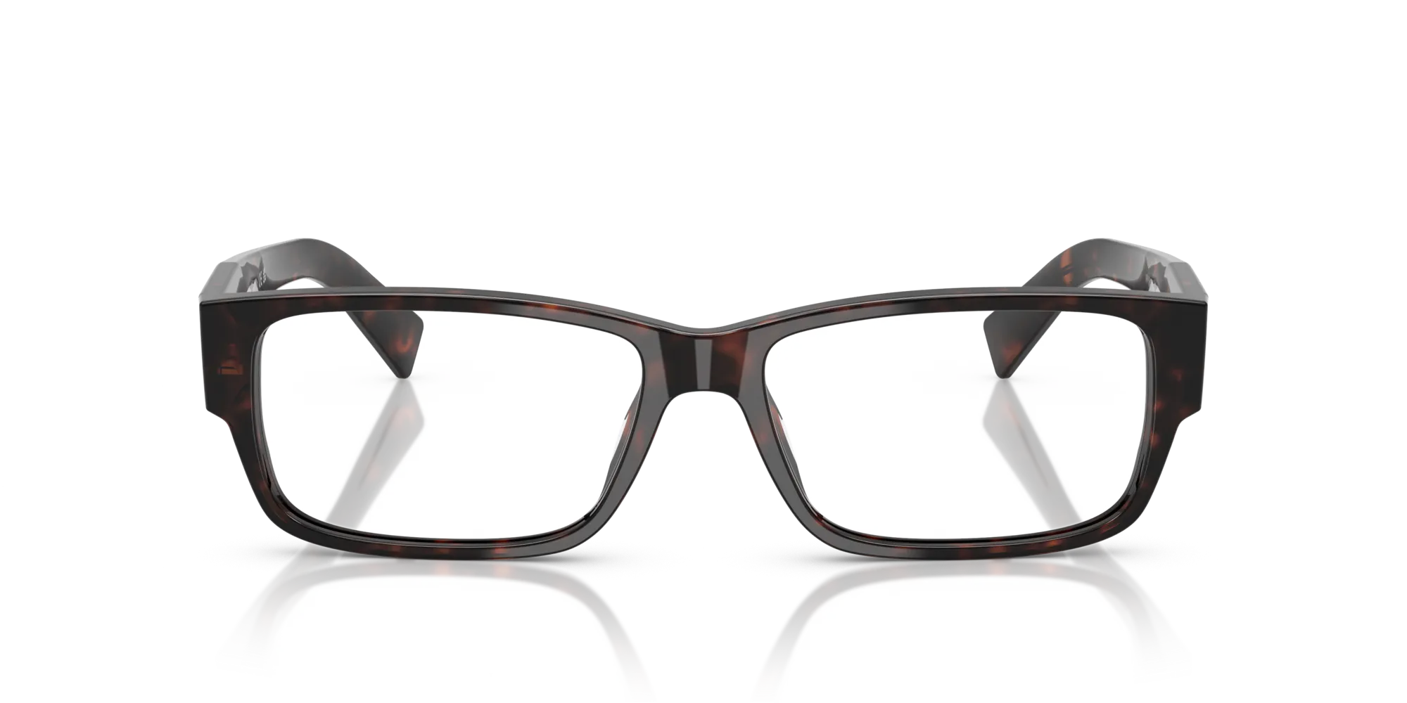 Prada PR B09V 17N1O1 Montature da vista Acetato Tartaruga Squadrata Normale - immagine 3
