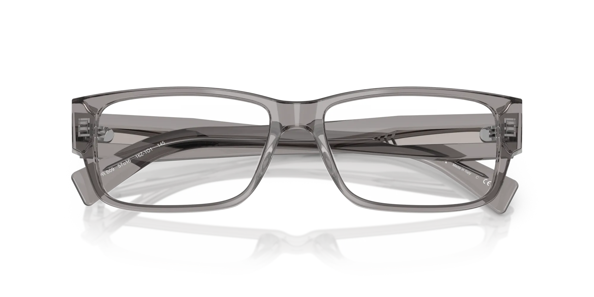 Prada PR B09V 16Z1O1 Montature da vista Acetato Grigio Squadrata Normale - immagine 2