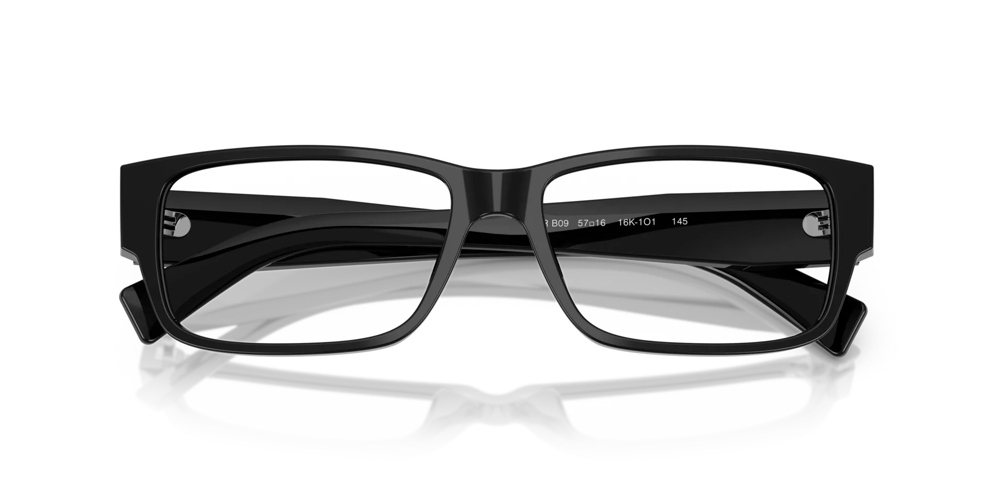 Prada PR B09V 16K1O1 Montature da vista Acetato Nero Squadrata Normale - immagine 2