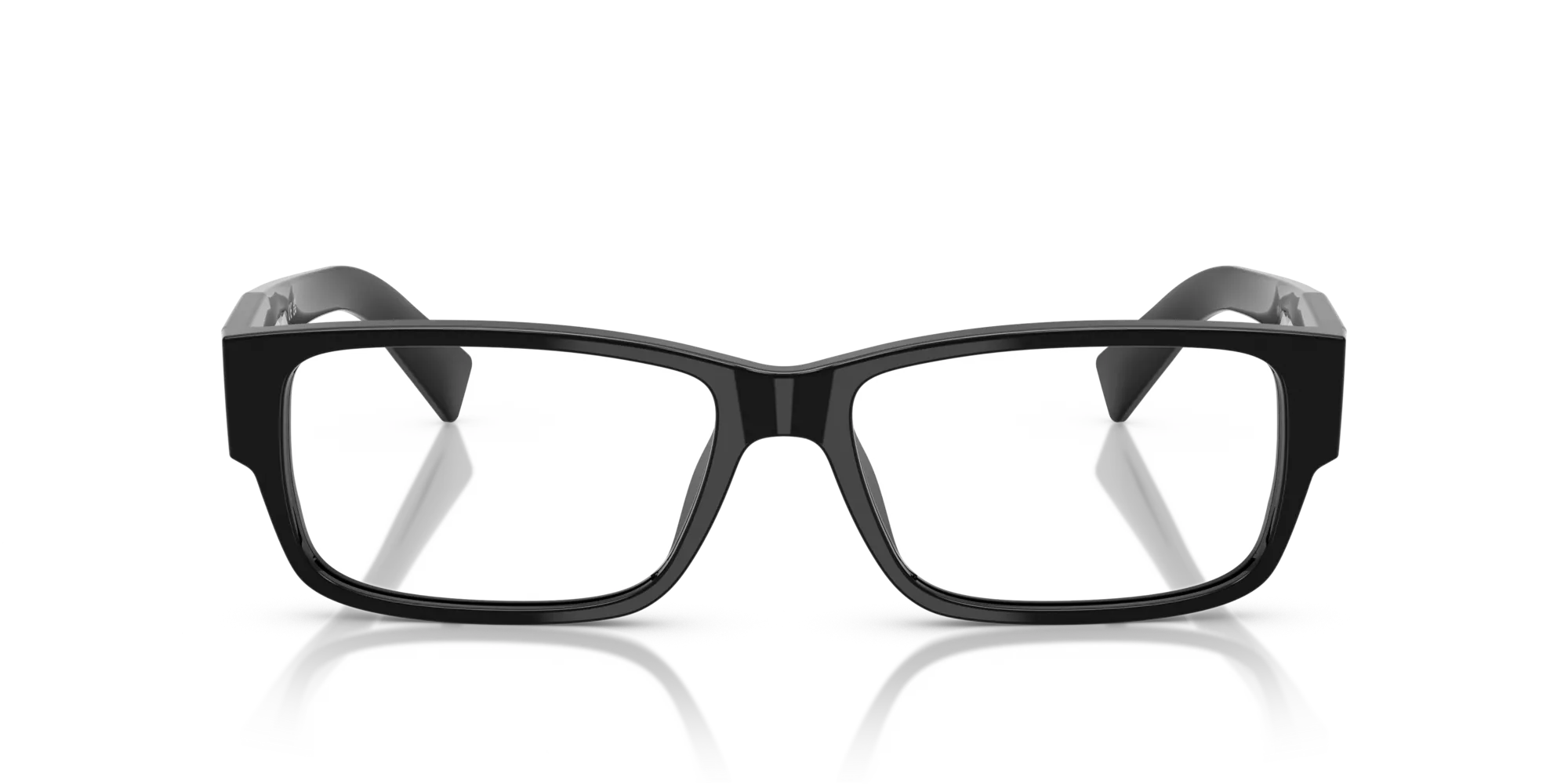 Prada PR B09V 16K1O1 Montature da vista Acetato Nero Squadrata Normale - immagine 3
