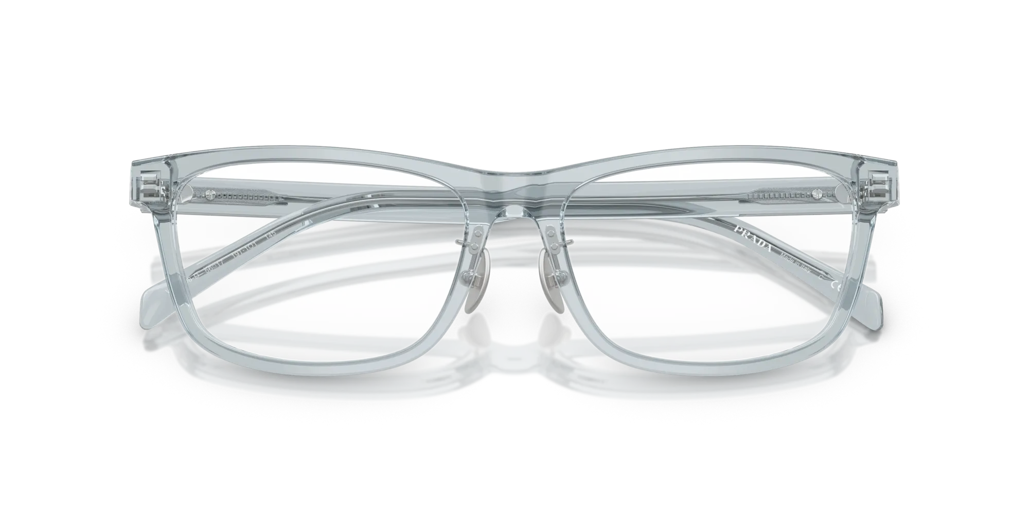 Prada PR B08VD 19T1O1 Montature da vista Acetato Blu Squadrata Normale - immagine 2