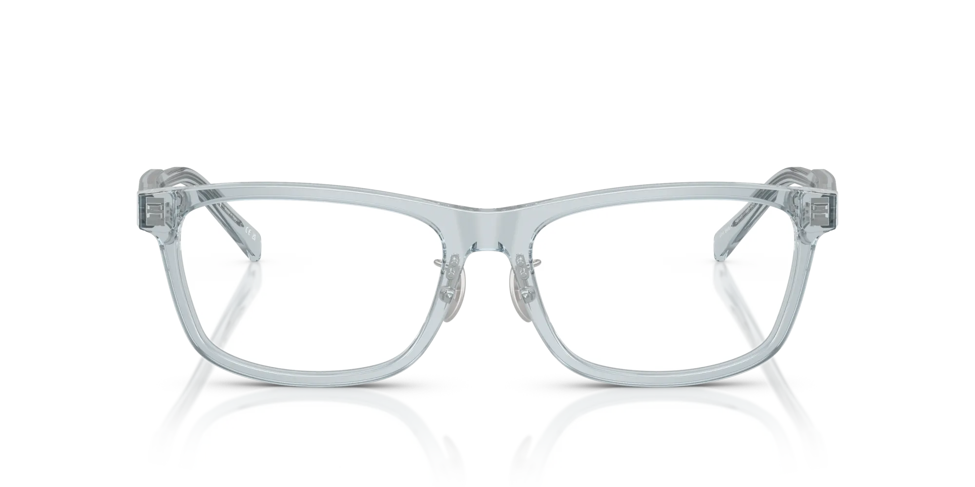 Prada PR B08VD 19T1O1 Montature da vista Acetato Blu Squadrata Normale - immagine 3