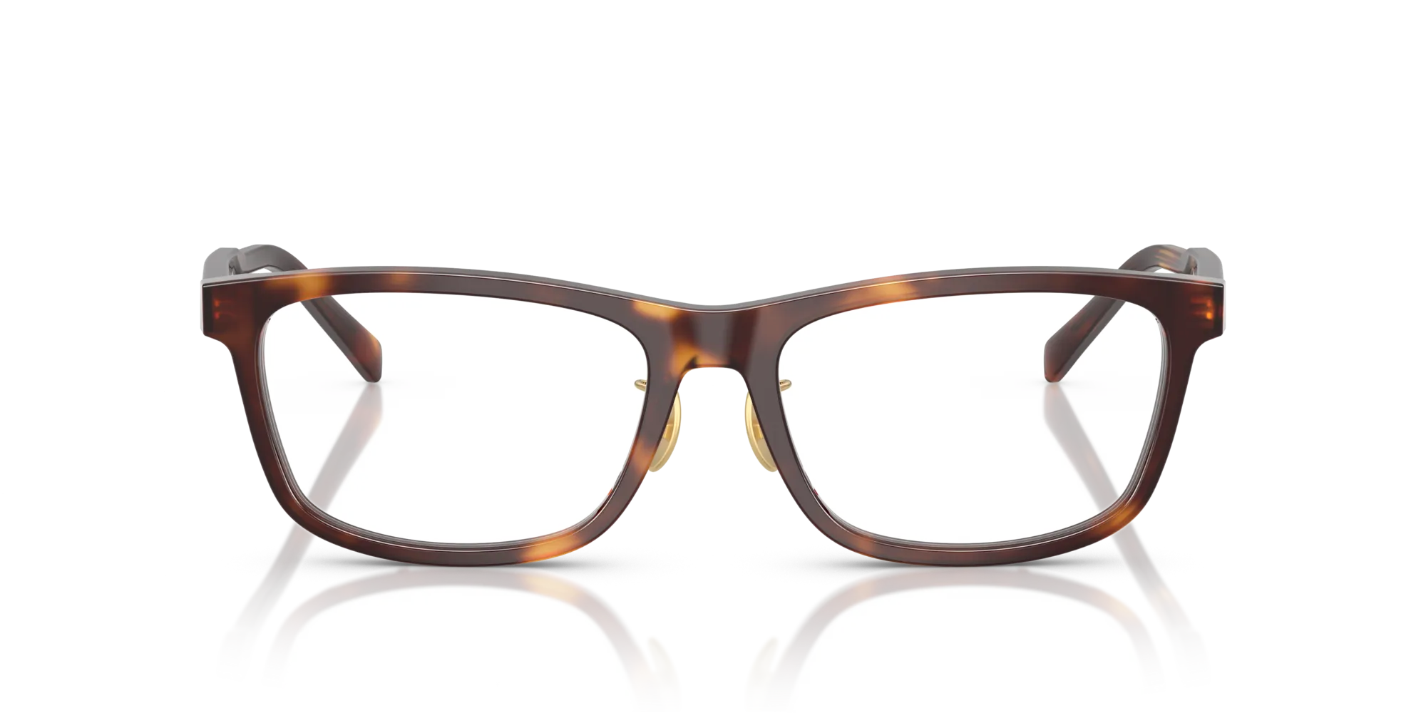 Prada PR B08VD 15W1O1 Montature da vista Acetato Tartaruga Squadrata Normale - immagine 3