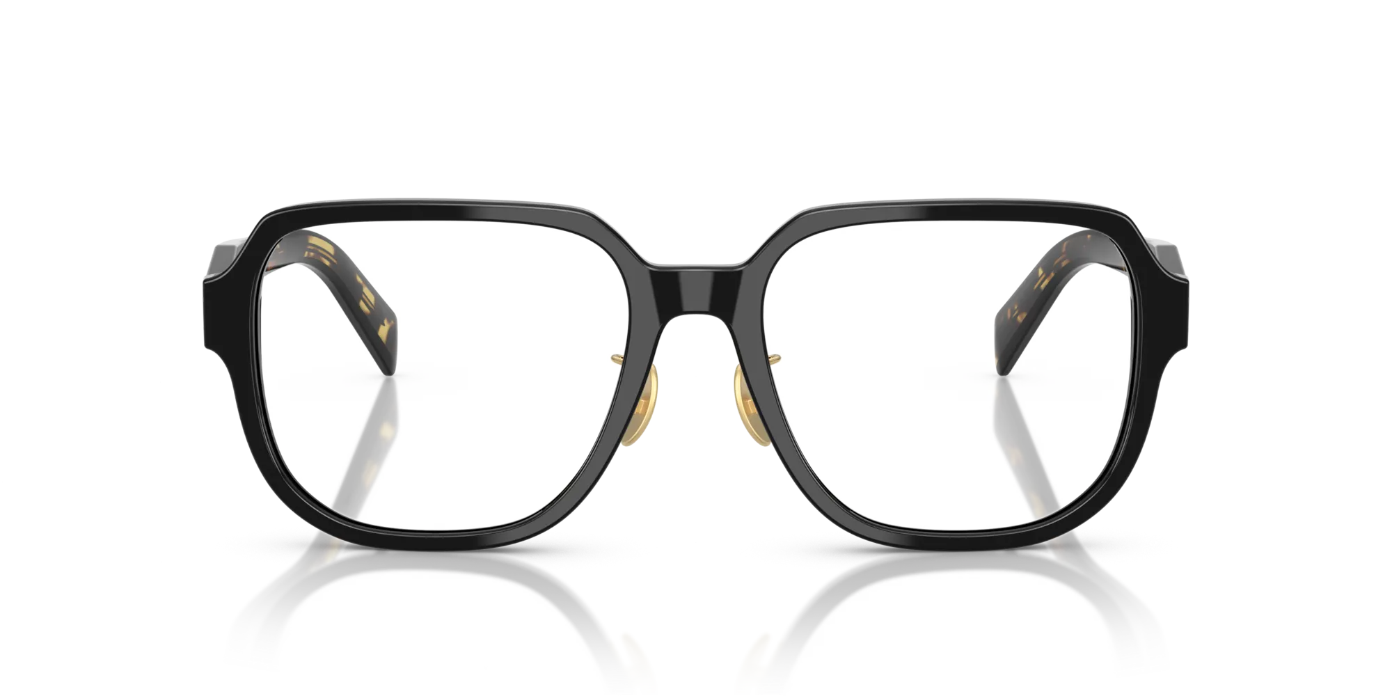 Prada PR B07VD 3891O1 Montature da vista Acetato Nero Pillow Normale - immagine 3