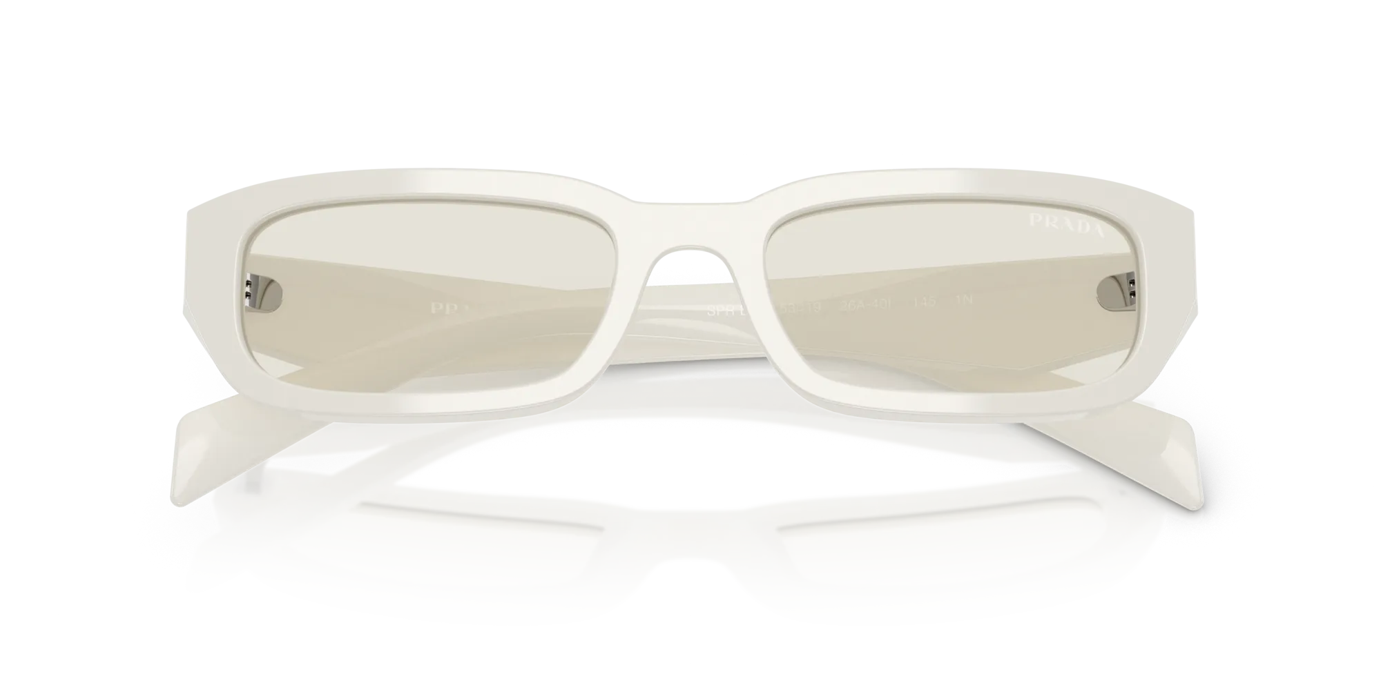 Prada PR B06S 26A40I Occhiali da sole Acetato Grigio Grigio Squadrata Normale - immagine 2