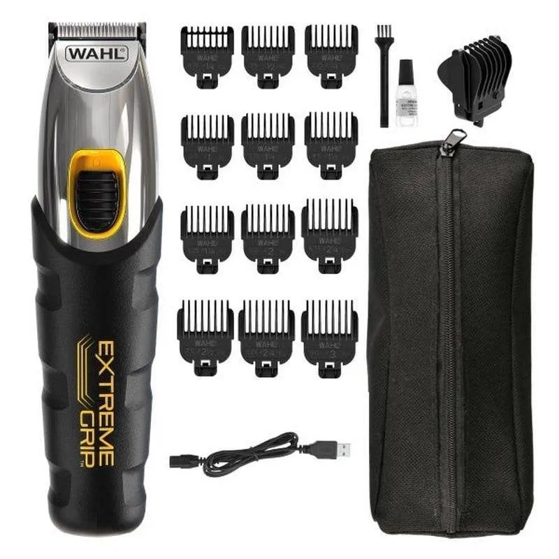 Regolabarba Viso Wahl Extreme Grip Senza Filo 240min 13 Pettini Ricarica Rapida - immagine 1