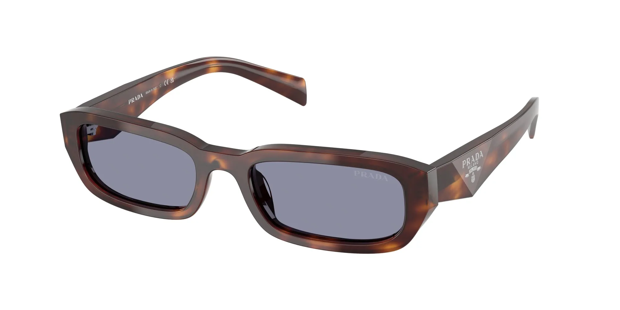 Prada PR B06S 15W03N Occhiali da sole Acetato Tartaruga Grigio Squadrata Normale - immagine 1