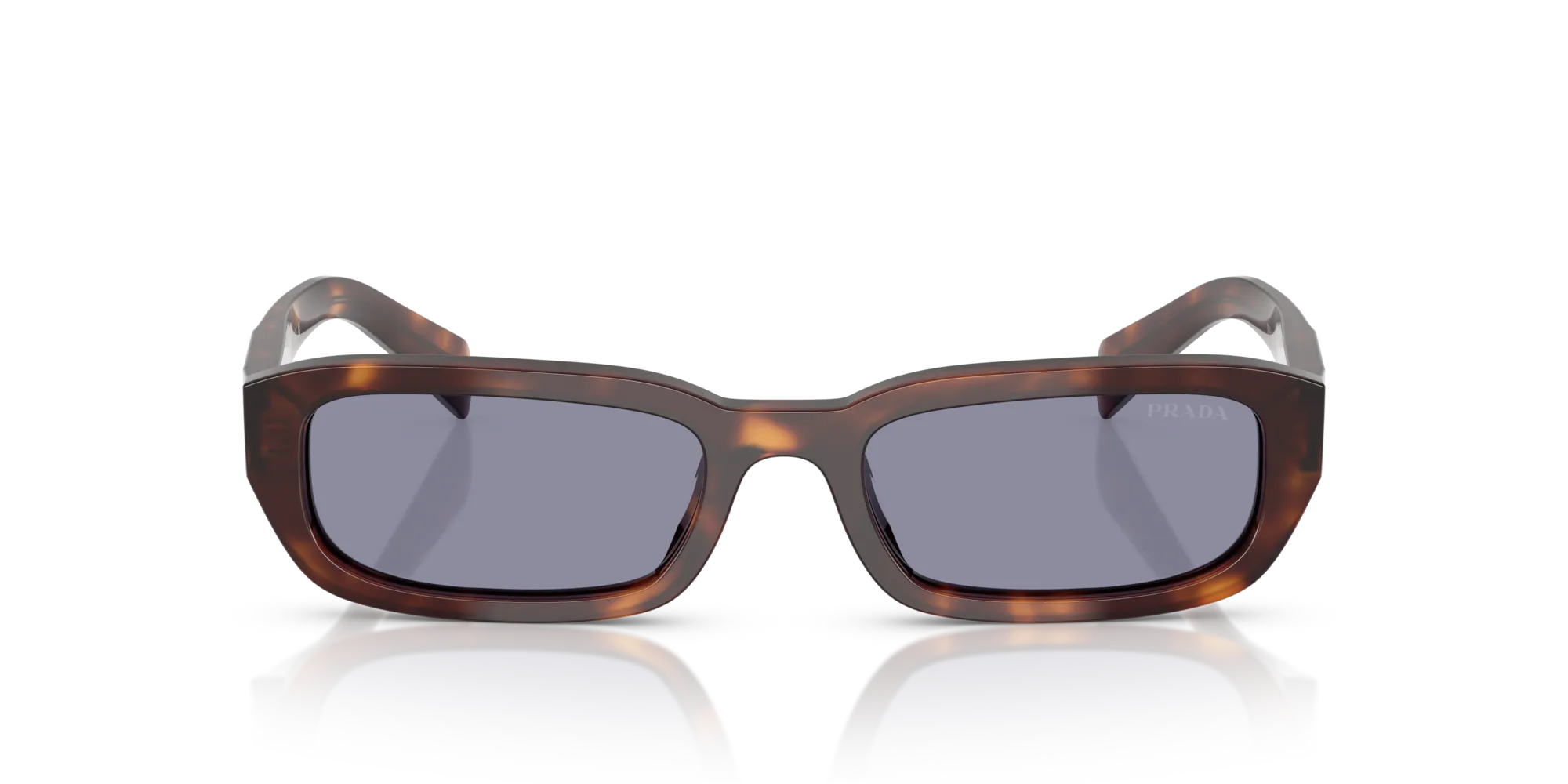 Prada PR B06S 15W03N Occhiali da sole Acetato Tartaruga Grigio Squadrata Normale - immagine 3