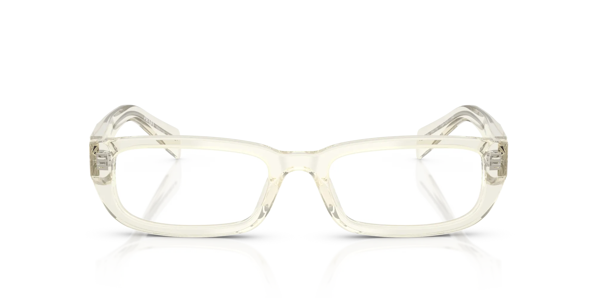 Prada PR B05V 19X1O1 Montature da vista Acetato Havana Squadrata Normale - immagine 3