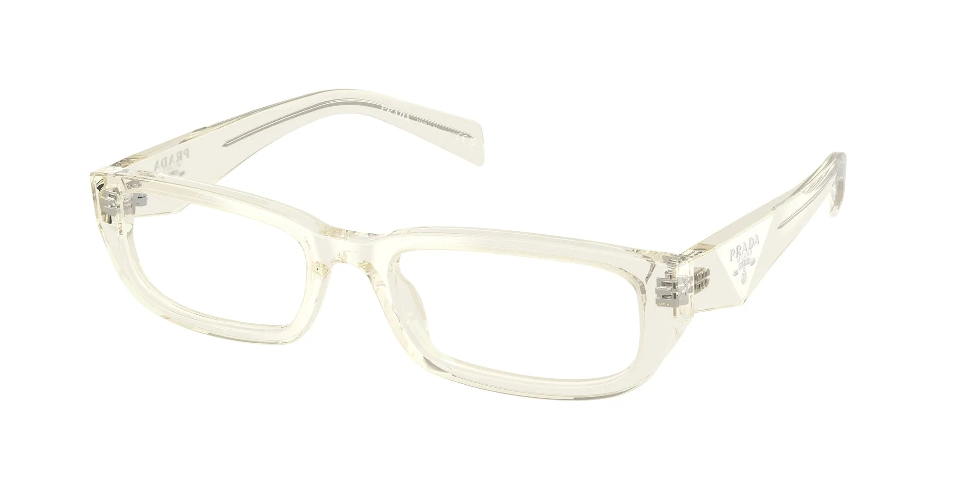 Prada PR B05V 19X1O1 Montature da vista Acetato Havana Squadrata Normale - immagine 1