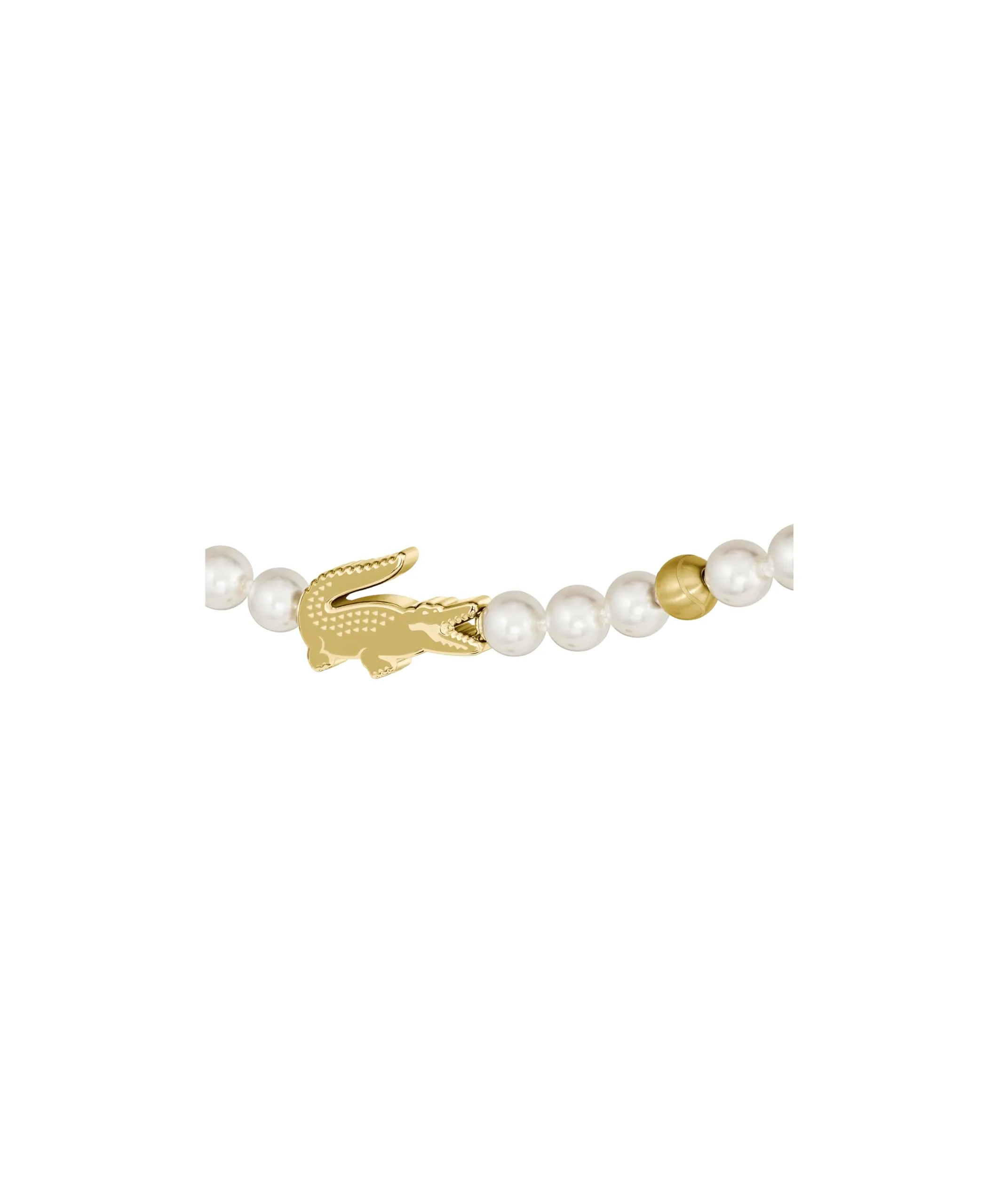 Lacoste Collana, Bracciale e Orecchini in Faux Perle Per Uomo e Donna Collezione MATCHPOINT con Charms Diversi color Oro Giallo - immagine 2