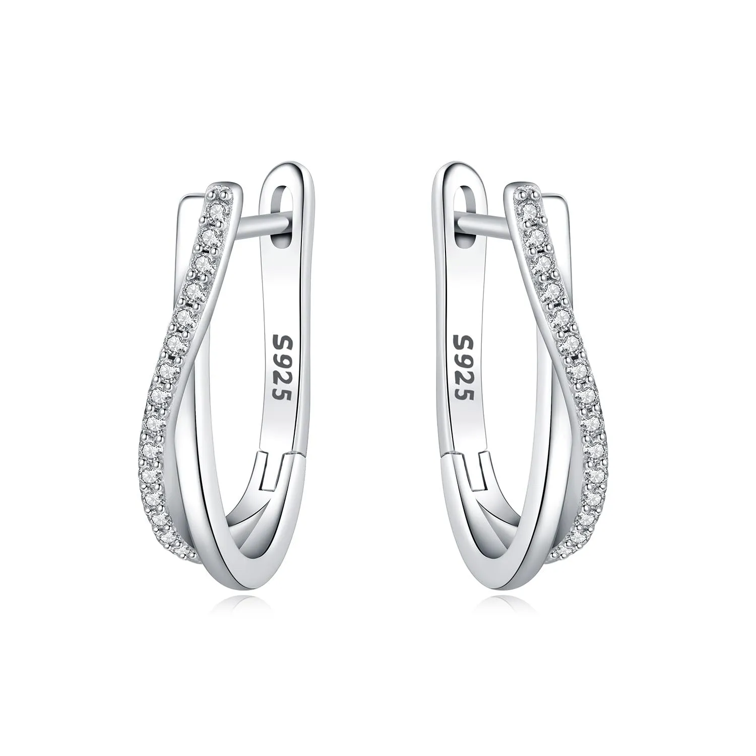 CYMYSS Orecchini Donna Argento 925 Orecchini Argento 925 a cerchio per uomini e donne Orecchini Anallergici Donna Orecchini a Cerchio Regali per Signore - immagine 1
