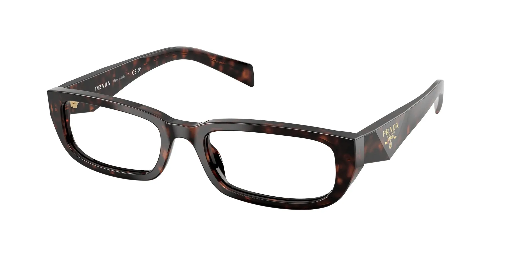 Prada PR B05V 17N1O1 Montature da vista Acetato Nero Squadrata Normale - immagine 1