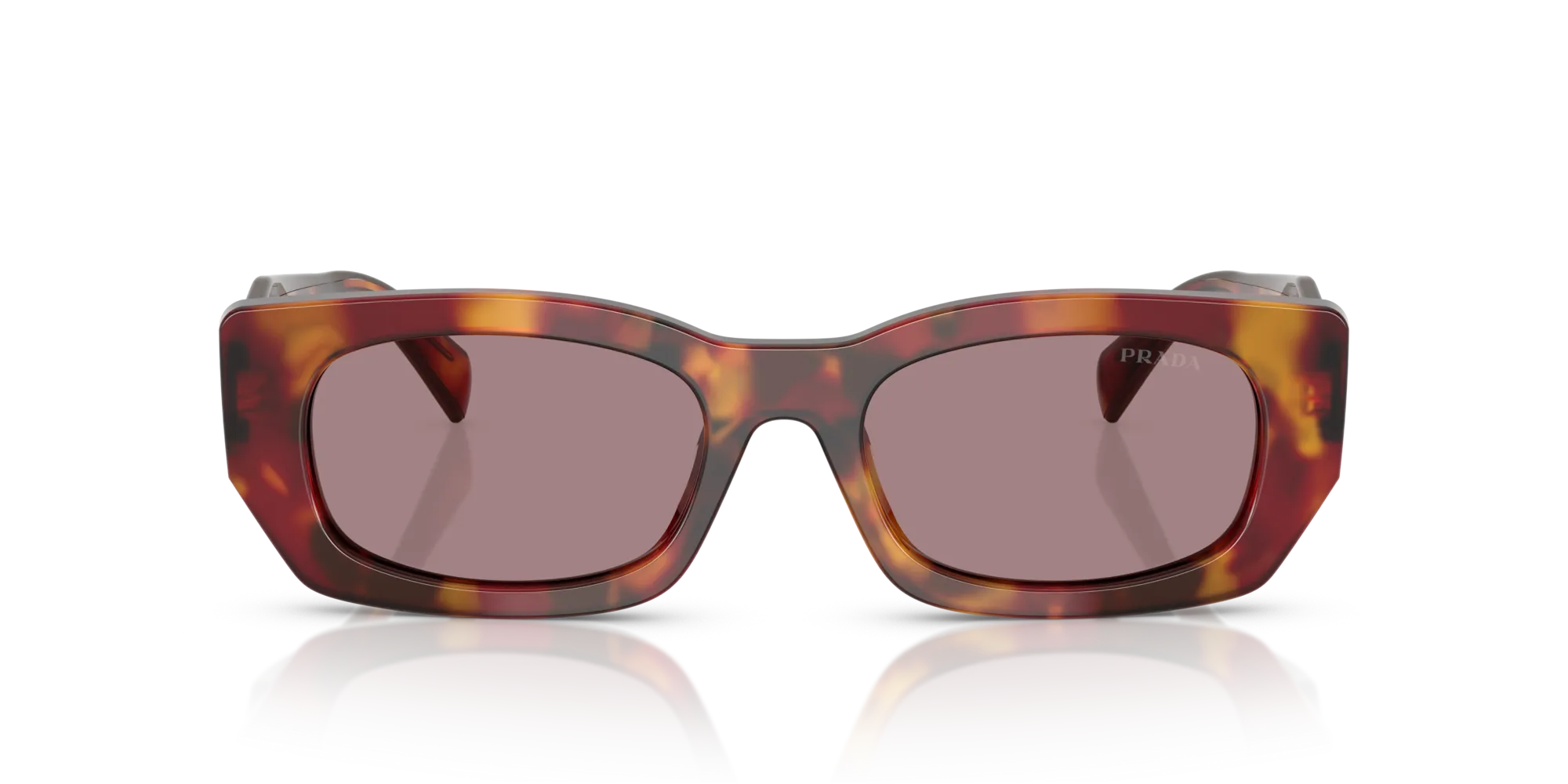 Prada PR B05S 22A20I Occhiali da sole Acetato Tartaruga Marrone Pillow Normale - immagine 3