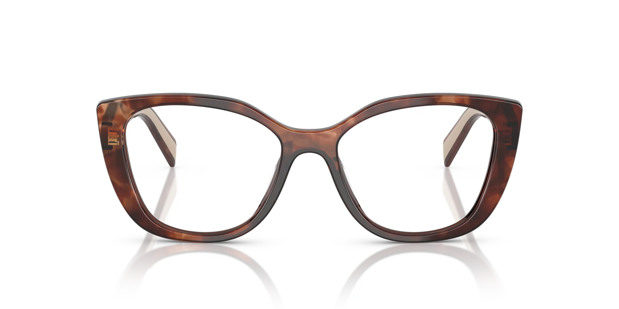 Prada PR B04V 07R1O1 Montature da vista Acetato Marrone Cat Eye Normale - immagine 3
