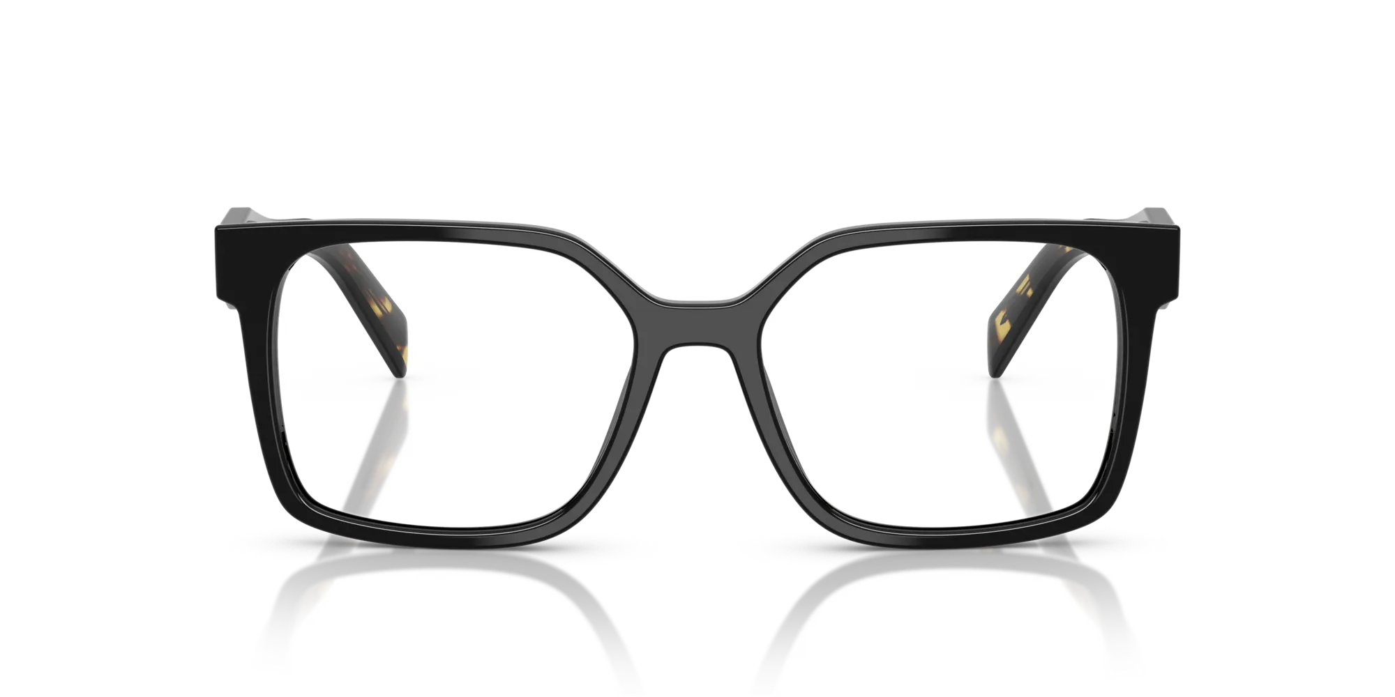 Prada PR B03V 3891O1 Montature da vista Acetato Nero Squadrata Normale - immagine 3