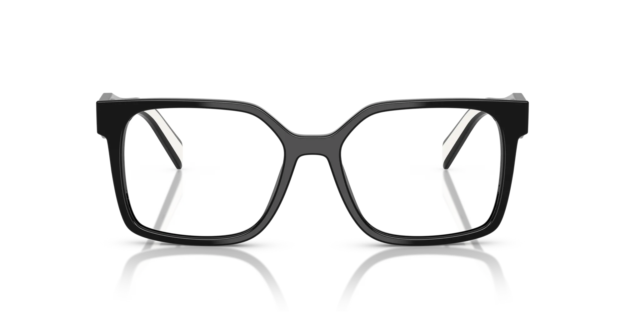 Prada PR B03V 16K1O1 Montature da vista Acetato Nero Squadrata Normale - immagine 3