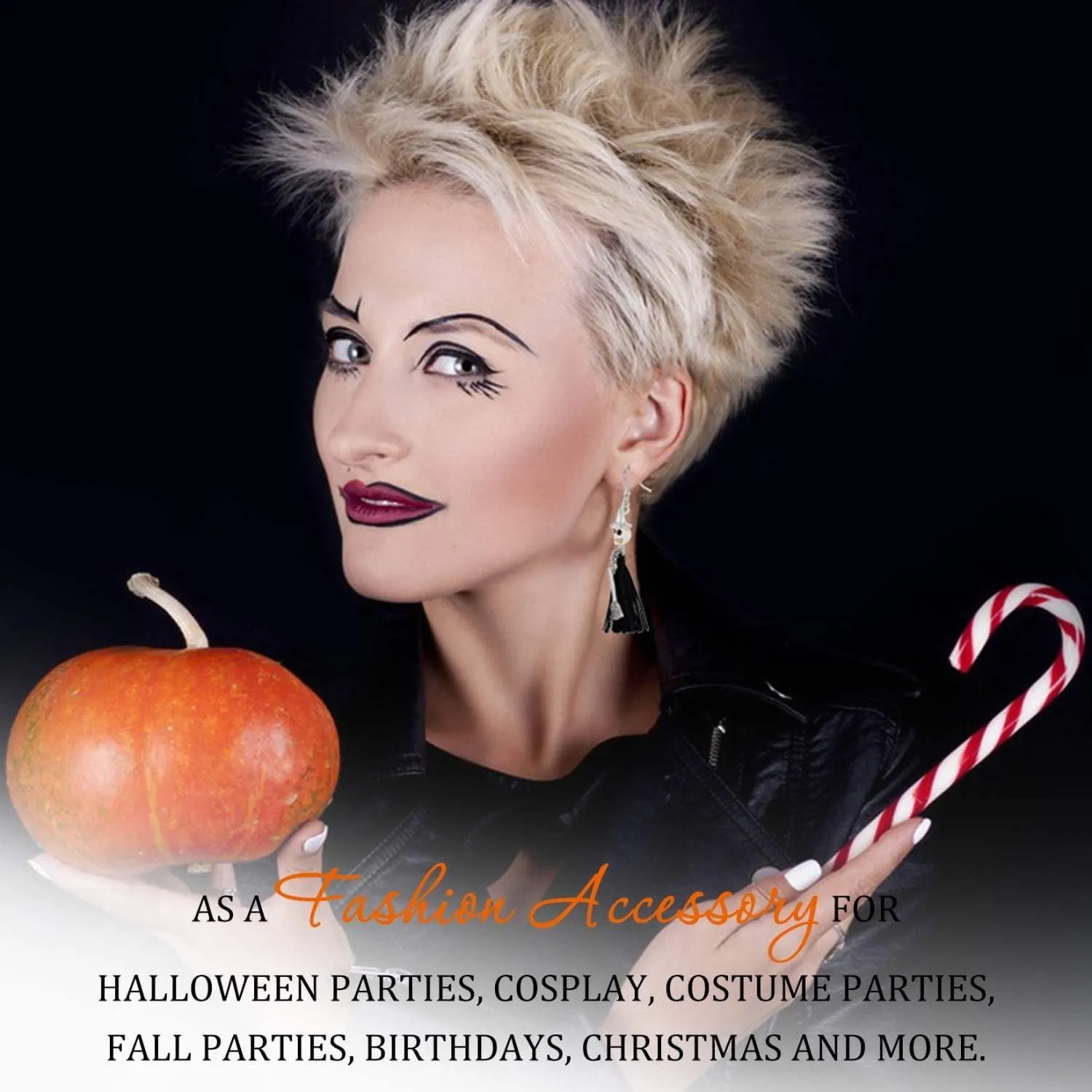 Orecchini Teschio, 1 Paio Orecchini Scheletro di Halloween, Earrings Gotici Donna, Earrings Vintage Pendenti per Ragazze e Donne, Accessori Halloween, Regalo Compleanno (Scheletro) - immagine 7