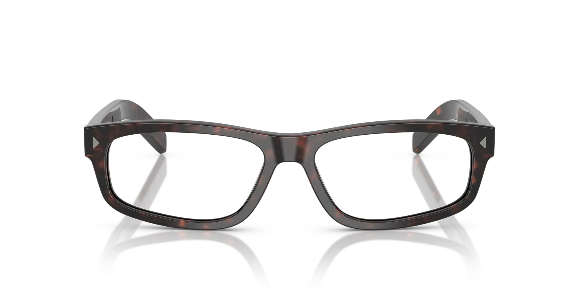 Prada PR B02V 17N1O1 Montature da vista Acetato Tartaruga Squadrata Normale - immagine 3