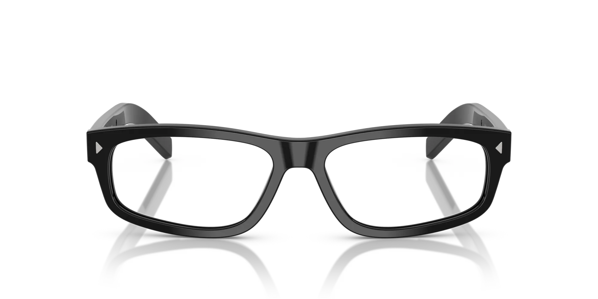 Prada PR B02V 16K1O1 Montature da vista Acetato Nero Squadrata Normale - immagine 3