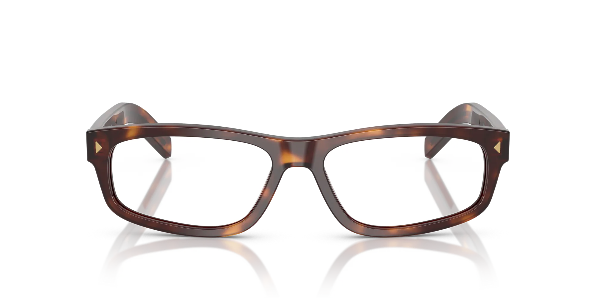 Prada PR B02V 15W1O1 Montature da vista Acetato Tartaruga Squadrata Normale - immagine 3