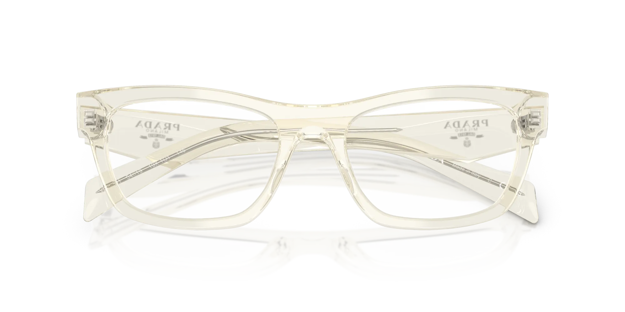 Prada PR B01V 19X1O1 Montature da vista Acetato Oro Farfalla Normale - immagine 2