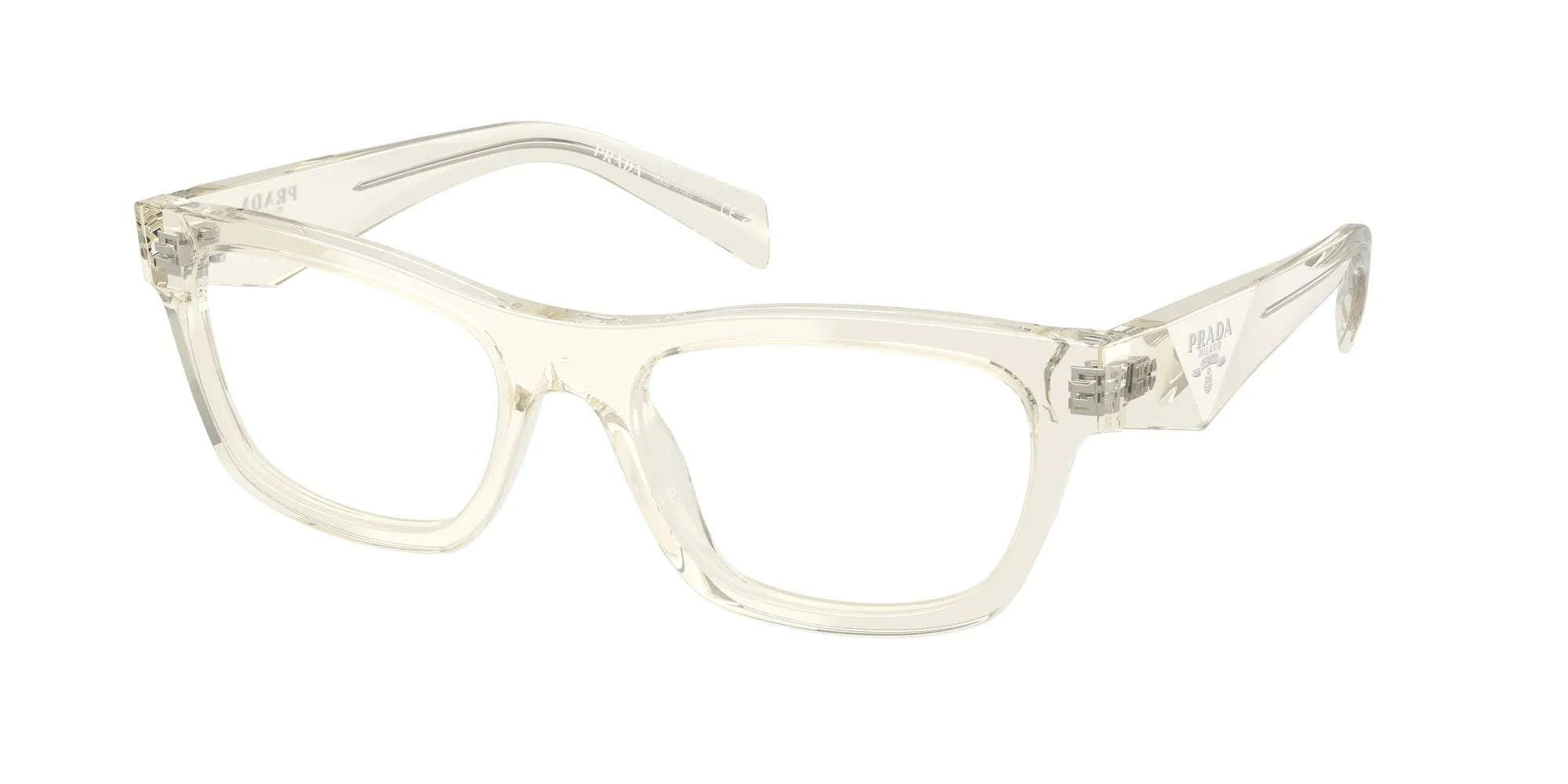 Prada PR B01V 19X1O1 Montature da vista Acetato Oro Farfalla Normale - immagine 1