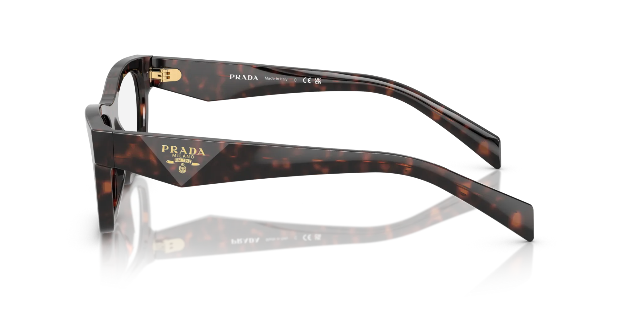 Prada PR B01V 17N1O1 Montature da vista Acetato Tartaruga Farfalla Normale - immagine 4
