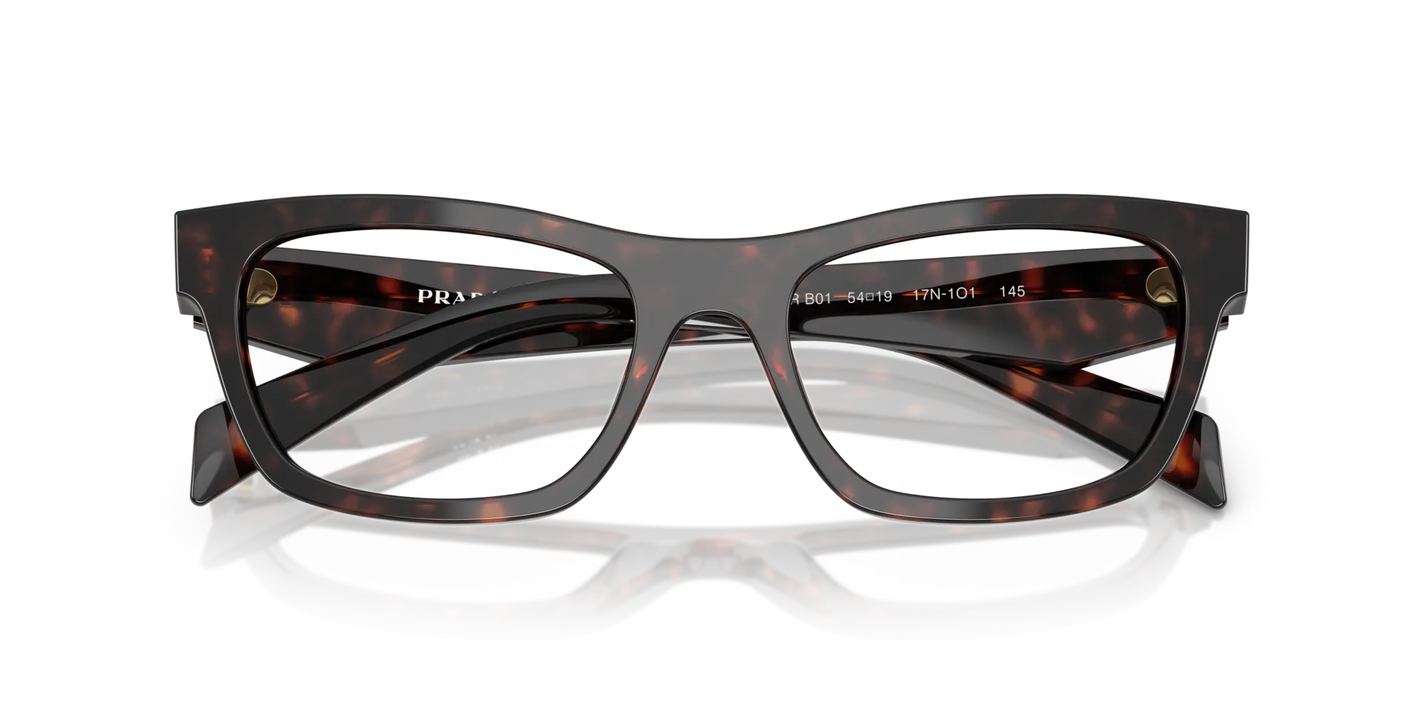 Prada PR B01V 17N1O1 Montature da vista Acetato Tartaruga Farfalla Normale - immagine 2