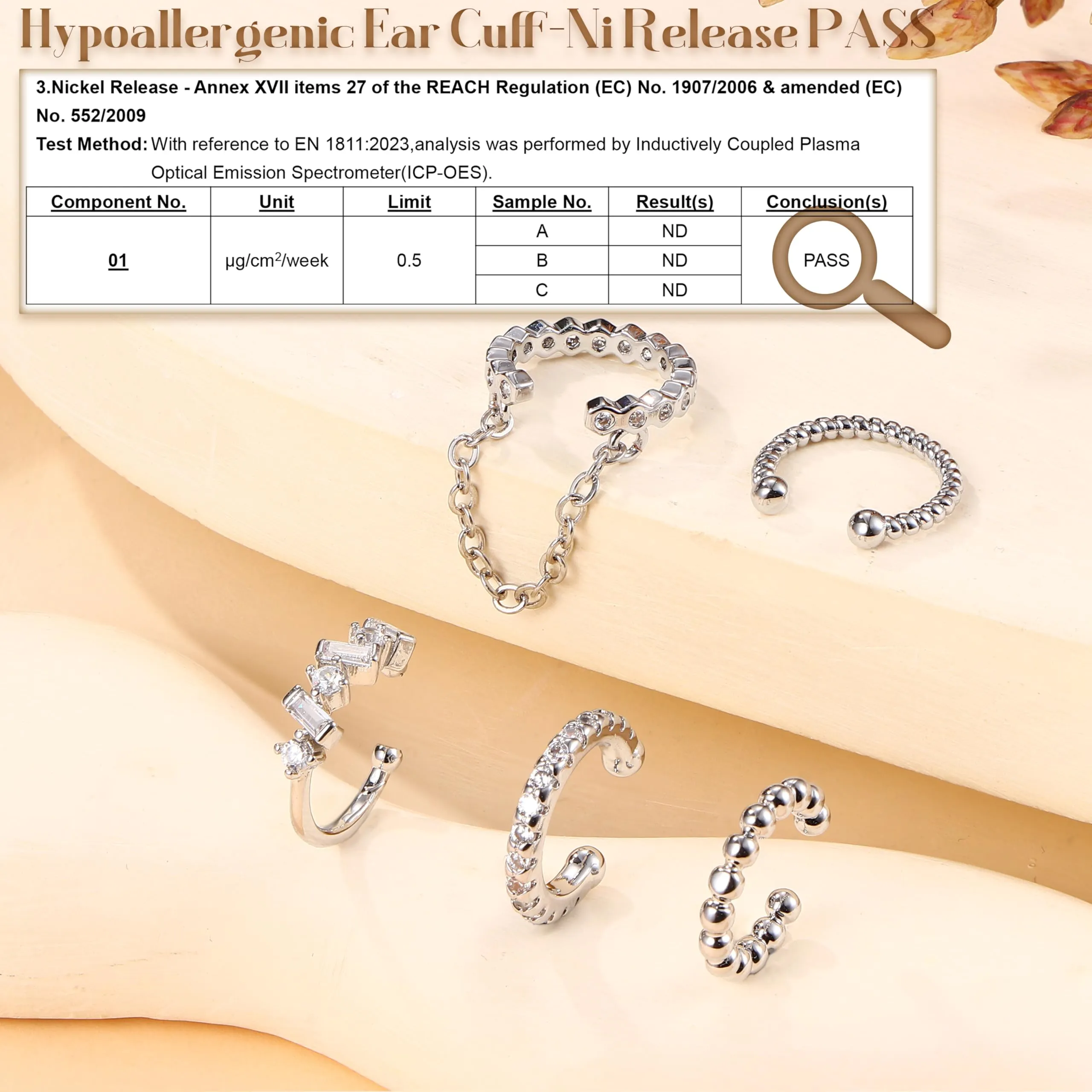 Dochais 5 Pezzi Ear Cuff Orecchini Donna Argento Color Orecchini Senza Buco Ear Cuff Orecchio Non Piercing Earcuffs Regolabile Ipoallergenici Orecchino Clip Donna per Cartilagine Finti per Ragazze - immagine 3