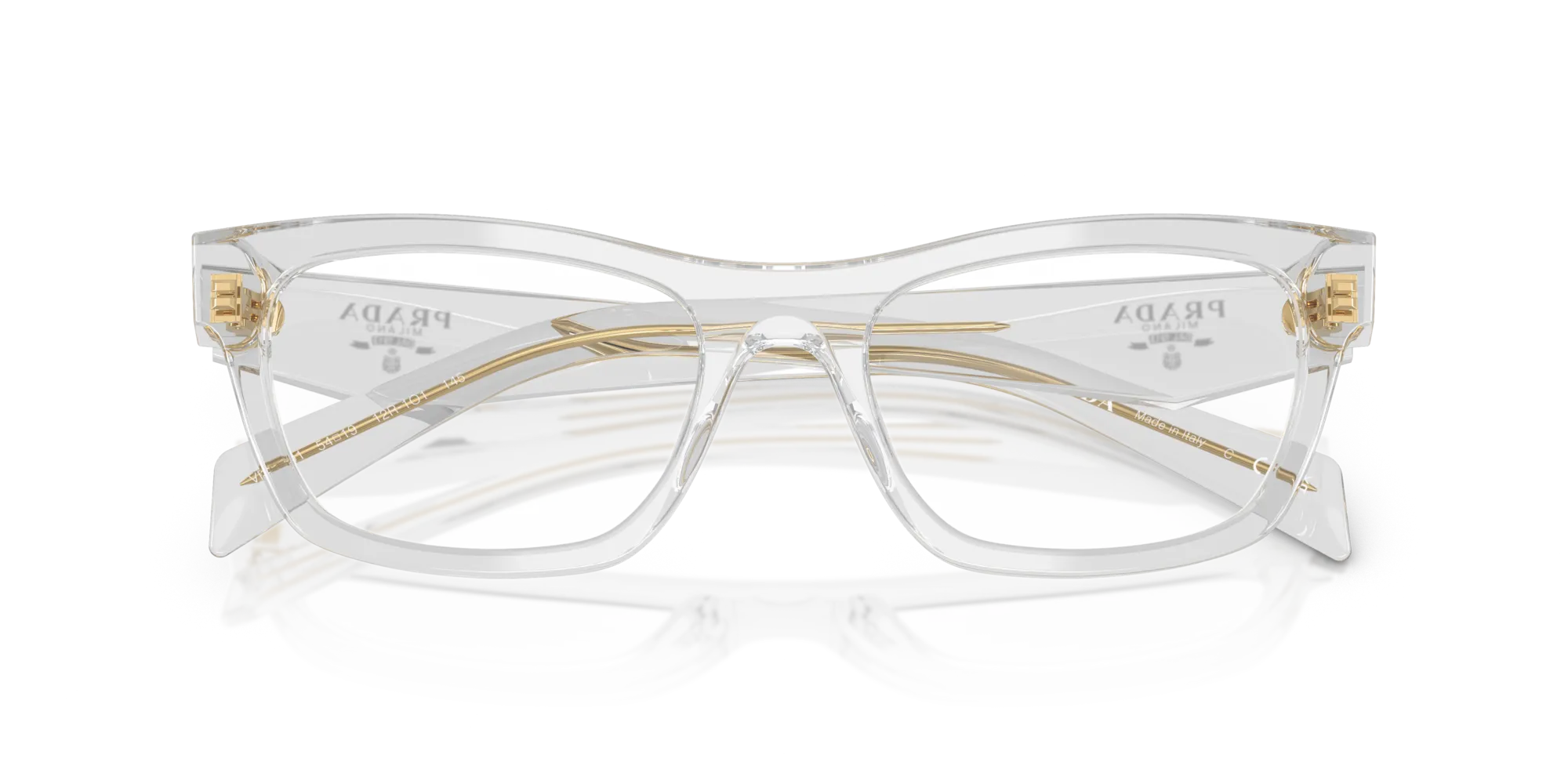 Prada PR B01V 12R1O1 Montature da vista Acetato Havana Farfalla Normale - immagine 2