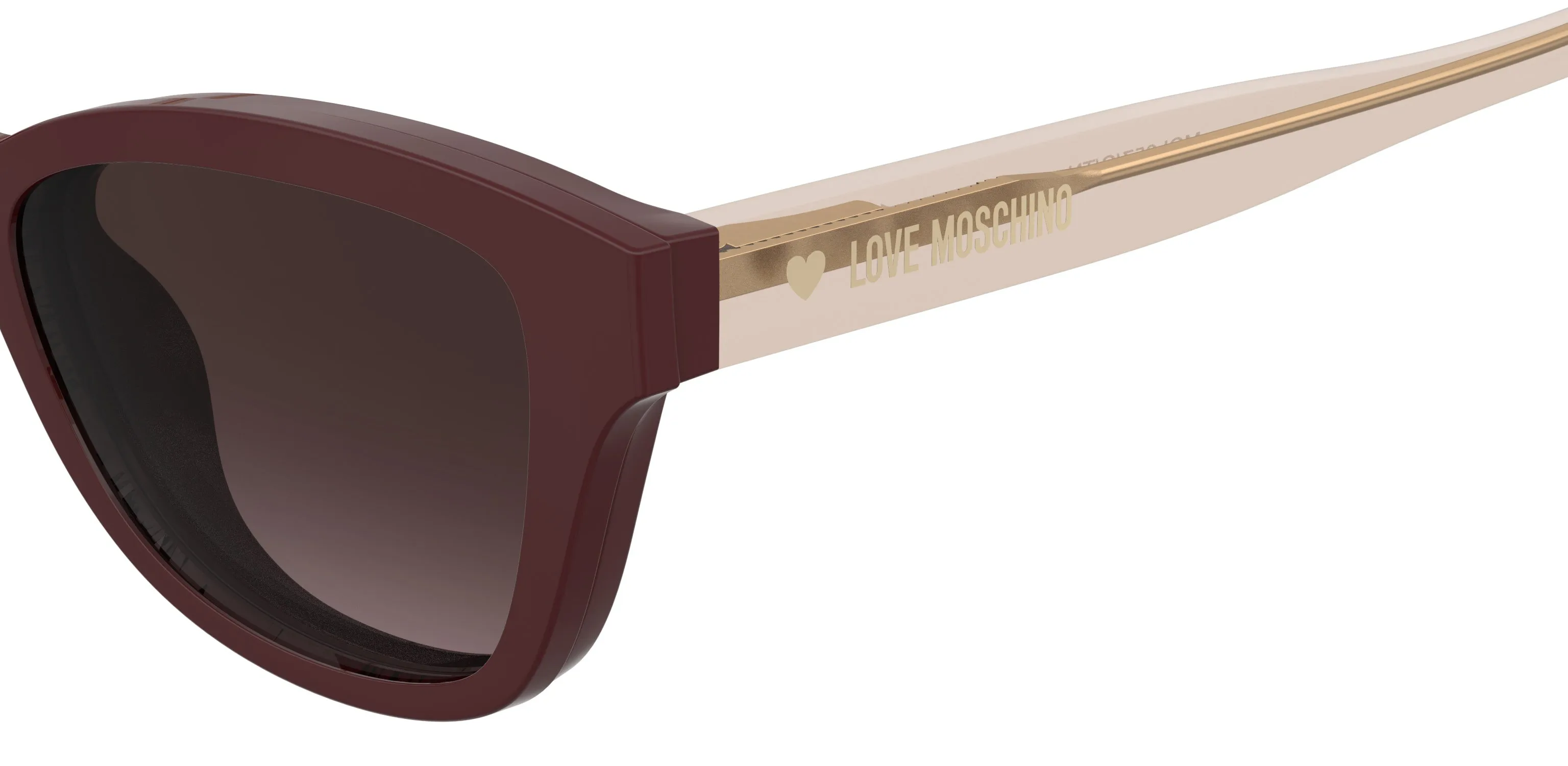 Moschino Junior Moschino MOL657/C/TN LHF/HA Montature da vista bambino Polyamide Bordeaux Marrone Squadrata Normale Sfumato - immagine 3