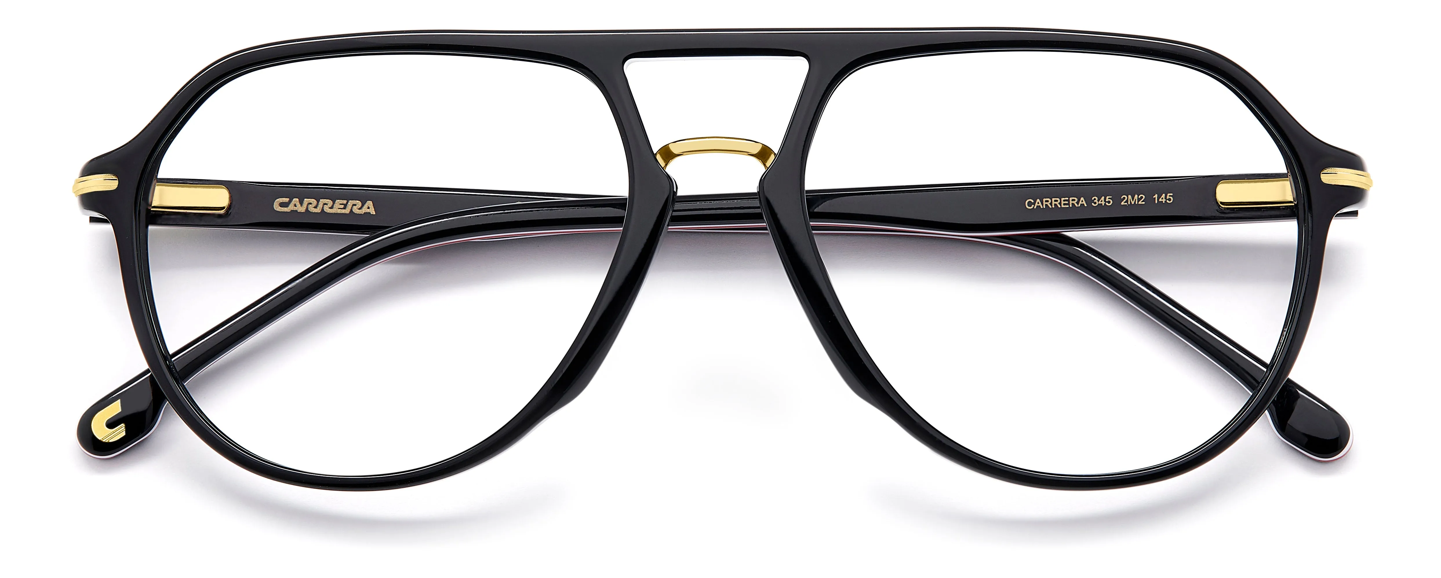 Carrera CARRERA 345 2M2 Montature da vista Acetato Nero Pilot Normale - immagine 3