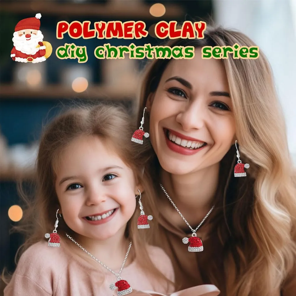 MOPQMKT Set di Gioielli Natalizi per Donn, Orecchini di Natale, Collana Natalizia Donna, Natale Gioielli Regalo, Decorazioni Natalizie per Ragazze e Donnas, Migliori Regali per Christmas e Capodanno - immagine 6
