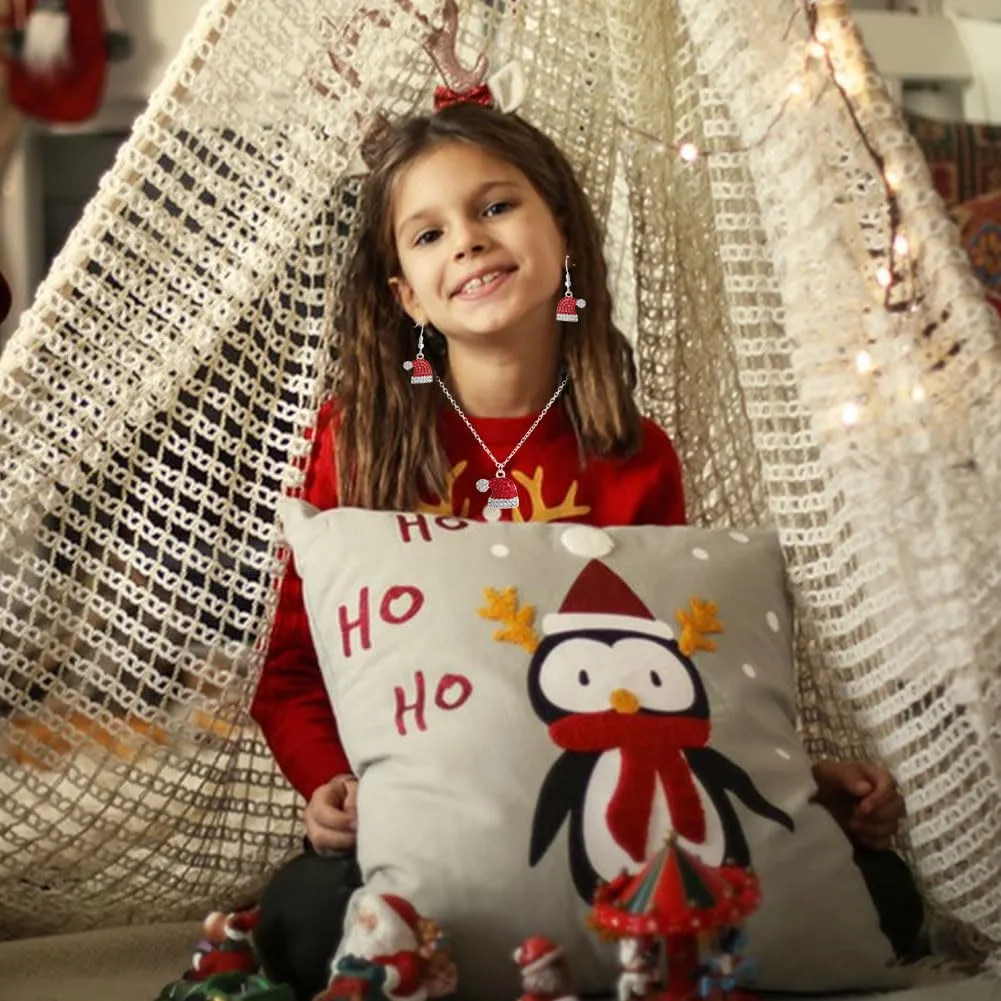 MOPQMKT Set di Gioielli Natalizi per Donn, Orecchini di Natale, Collana Natalizia Donna, Natale Gioielli Regalo, Decorazioni Natalizie per Ragazze e Donnas, Migliori Regali per Christmas e Capodanno - immagine 8