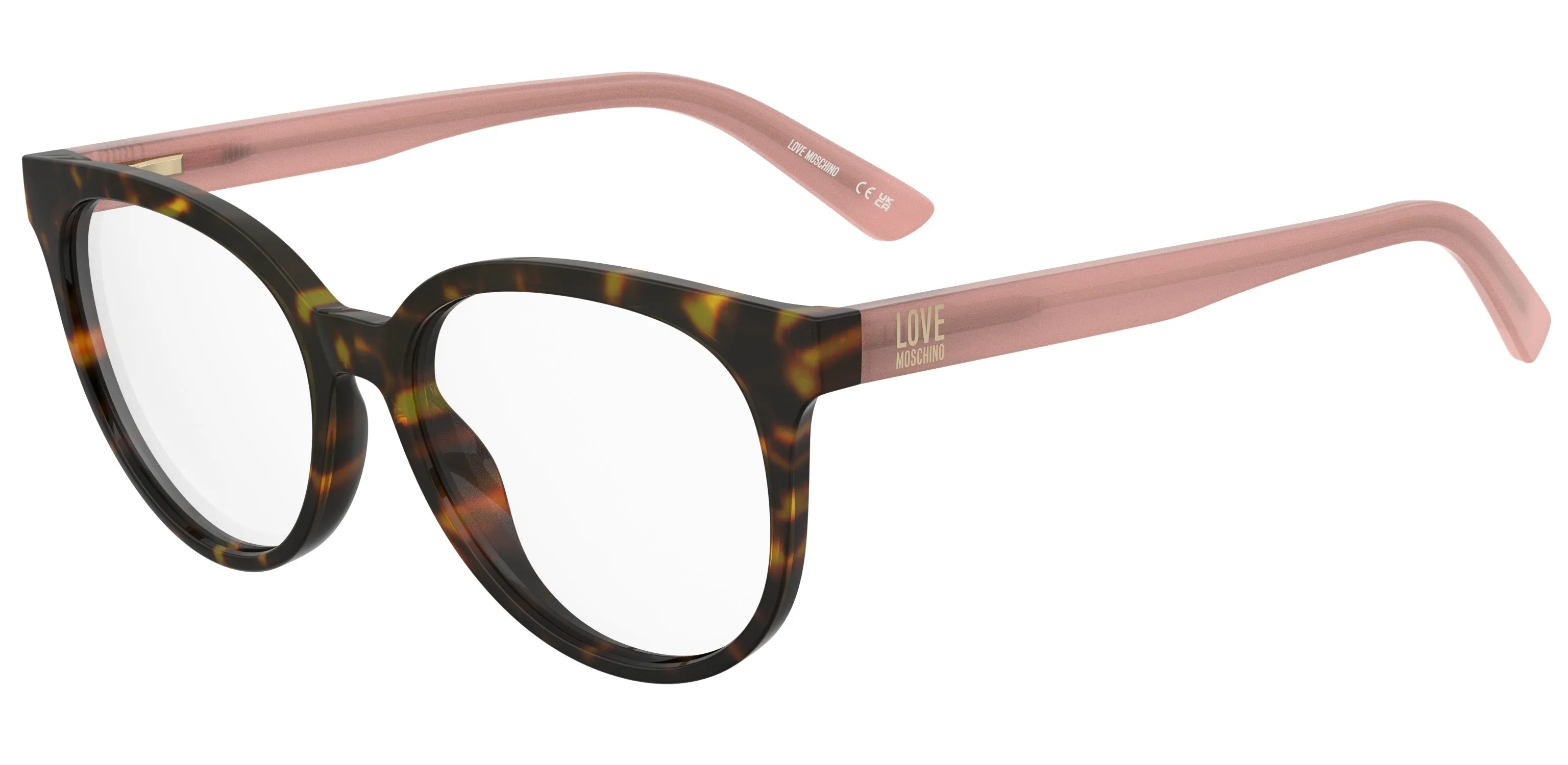 Moschino MOL658 086 Montature da vista Acetato Havana Squadrata Normale - immagine 1
