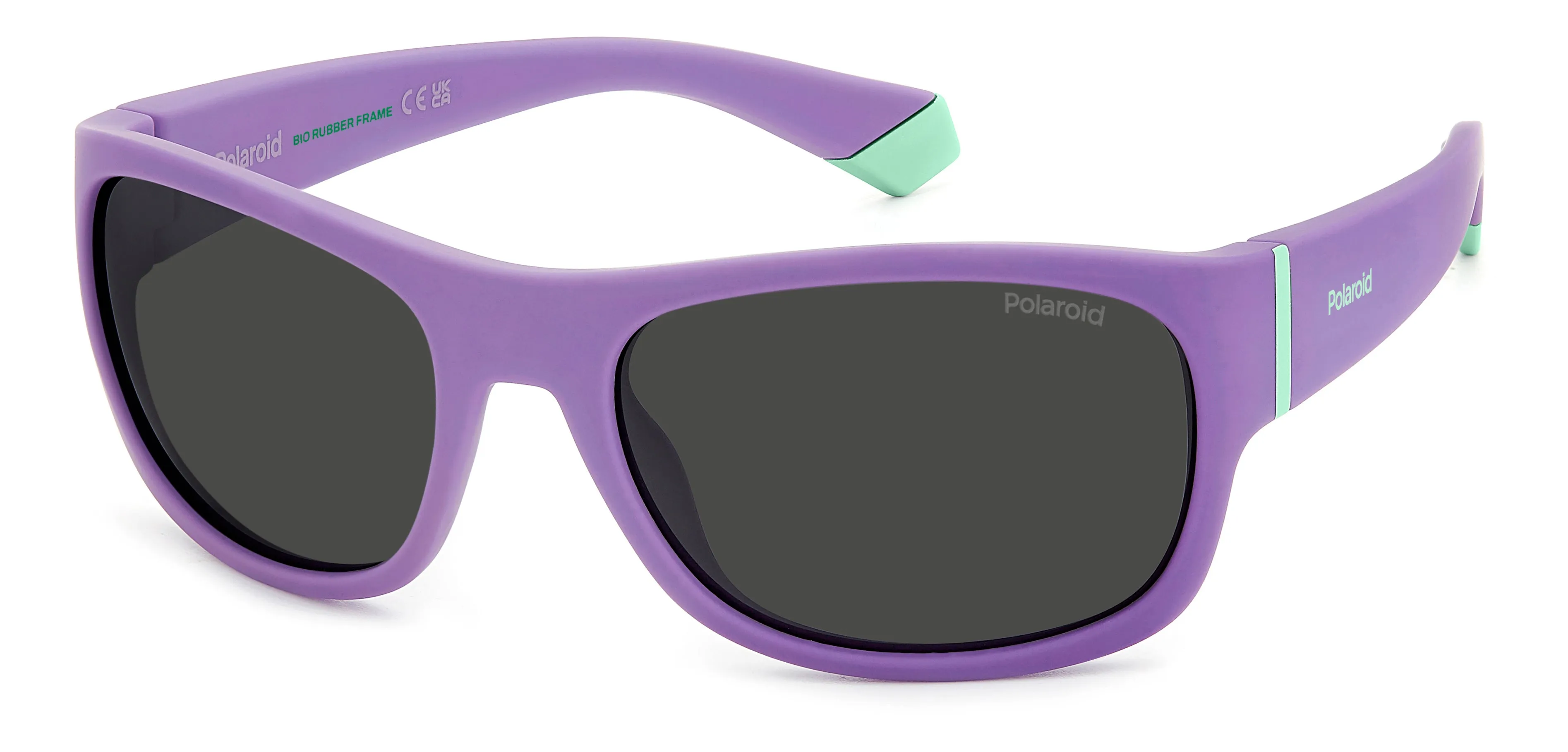 Polaroid Junior Polaroid PLD 8064/S B3V/M9 Occhiali da sole bambino Viola Grigio Squadrata Polarizzata - immagine 1