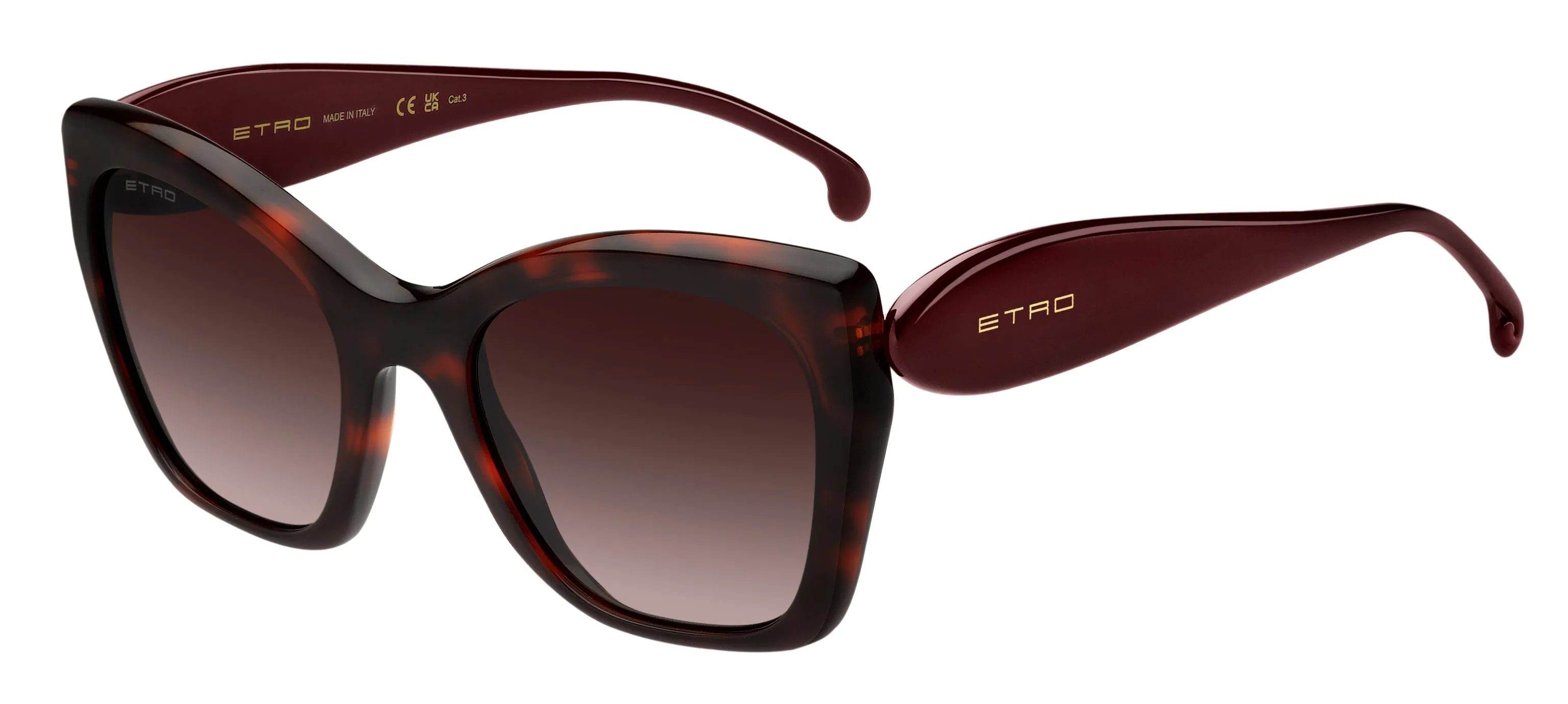 ETRO ETRO 0084/S 82U/HA Occhiali da sole Acetato Marrone Squadrata Normale Sfumato - immagine 1
